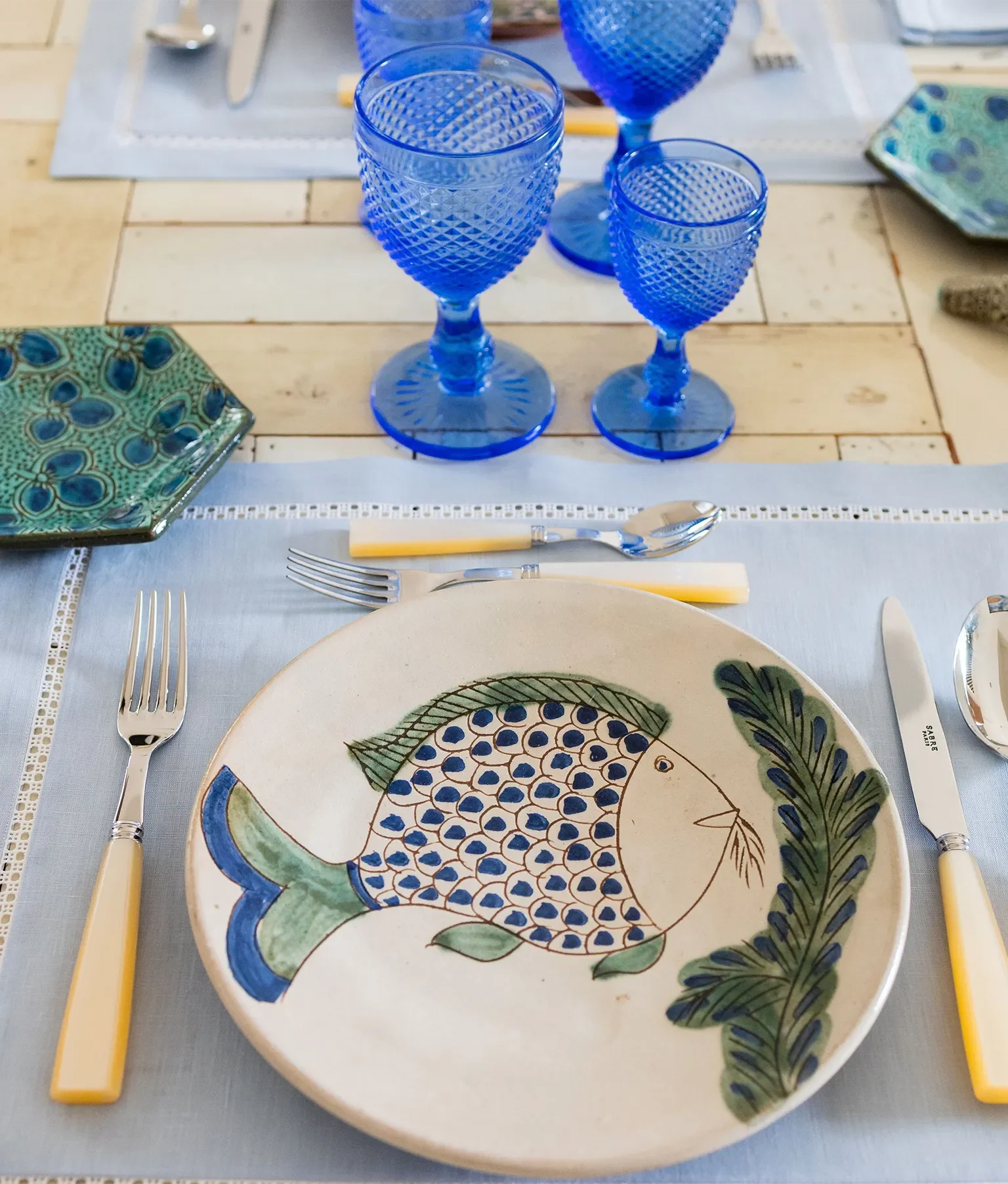 Pearl Placemats, Pale Blue - The Mayfair Hall