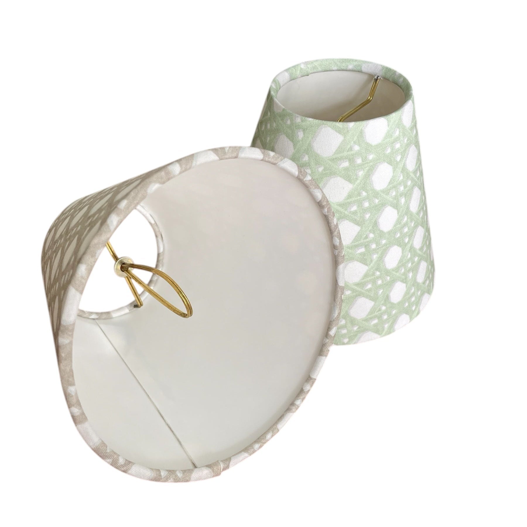 Blue Rattan Sconce Shade in Sally