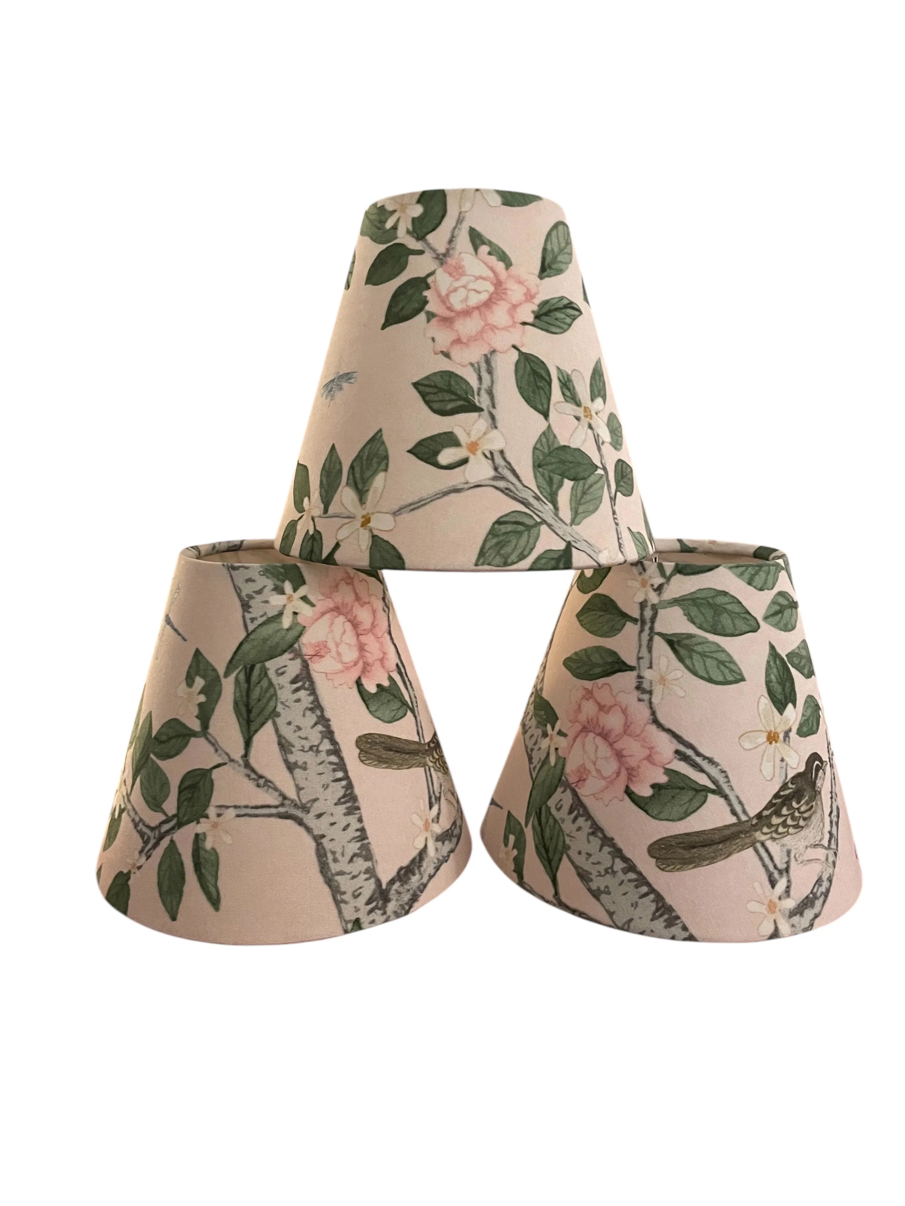Chinoiserie Floral Sconce Shade in Elsie's Garden - The Mayfair Hall
