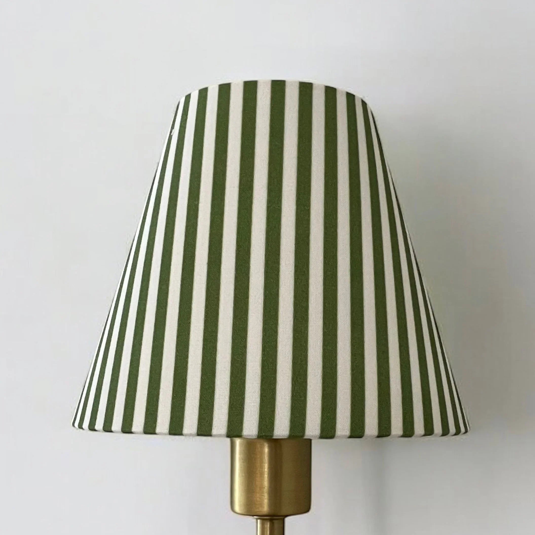 Powder Blue Striped Sconce Shade - The Mayfair Hall