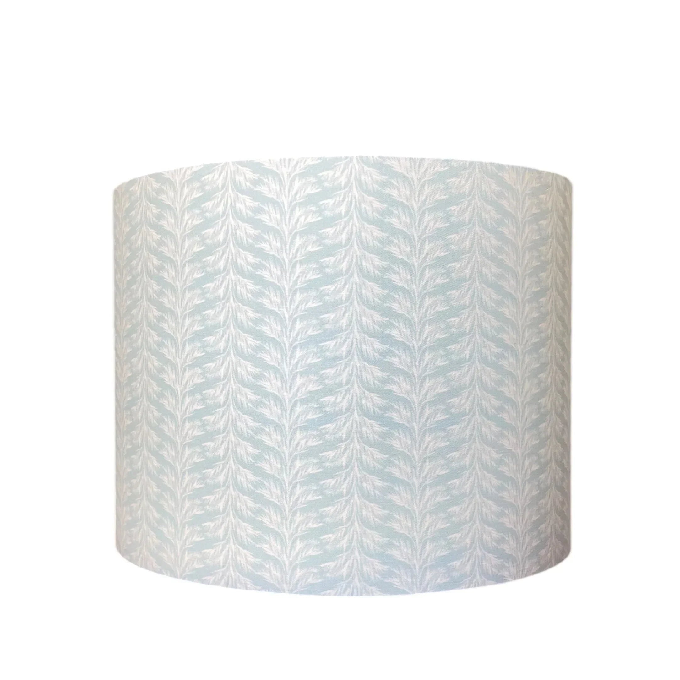 Blue Coastal Lampshade in Sabal Stripe - The Mayfair Hall