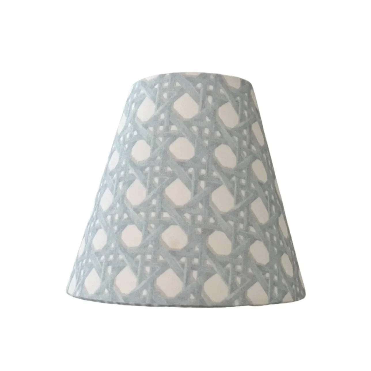 Blue Rattan Sconce Shade in Sally - The Mayfair Hall