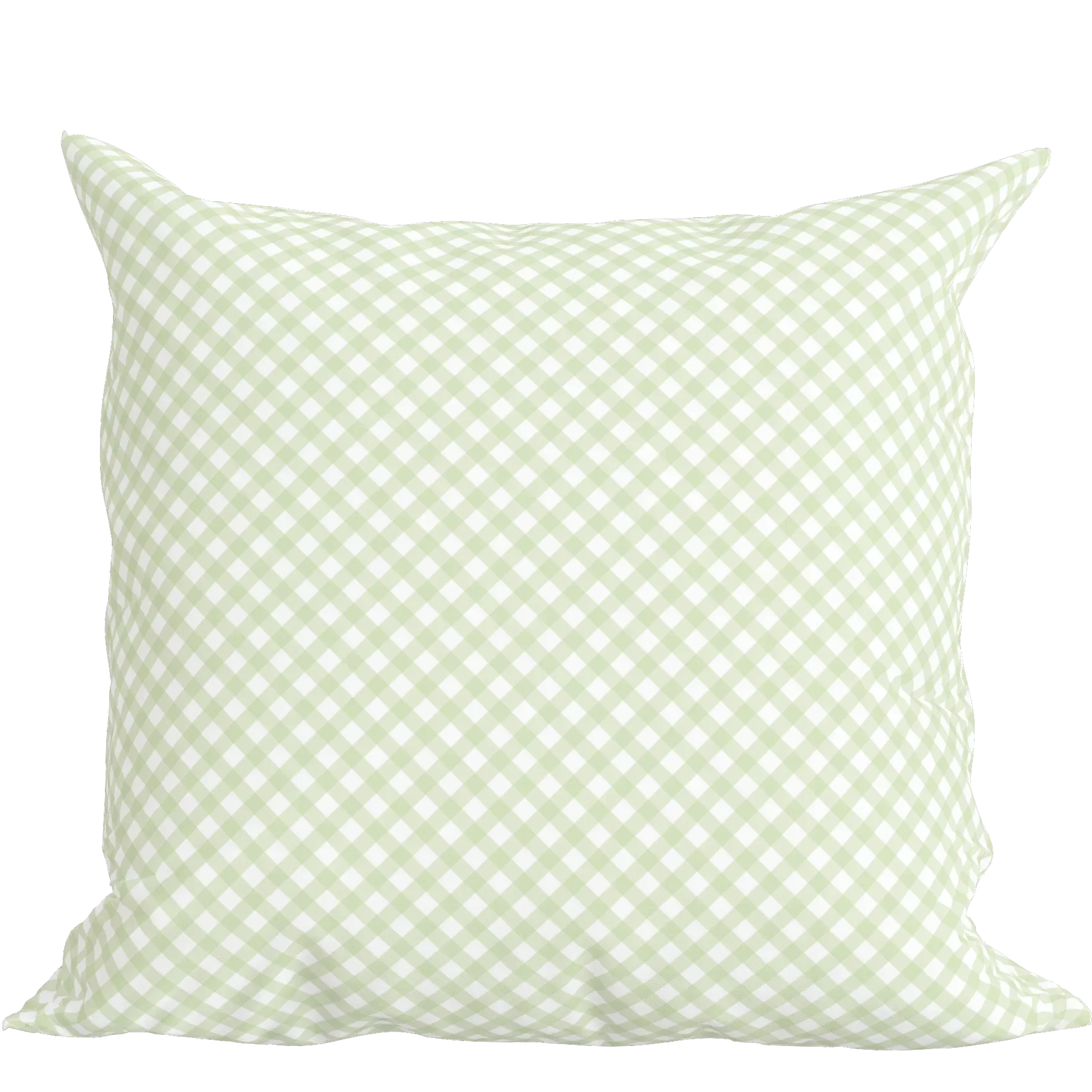 Green Check Pillow in Trellis - The Mayfair Hall