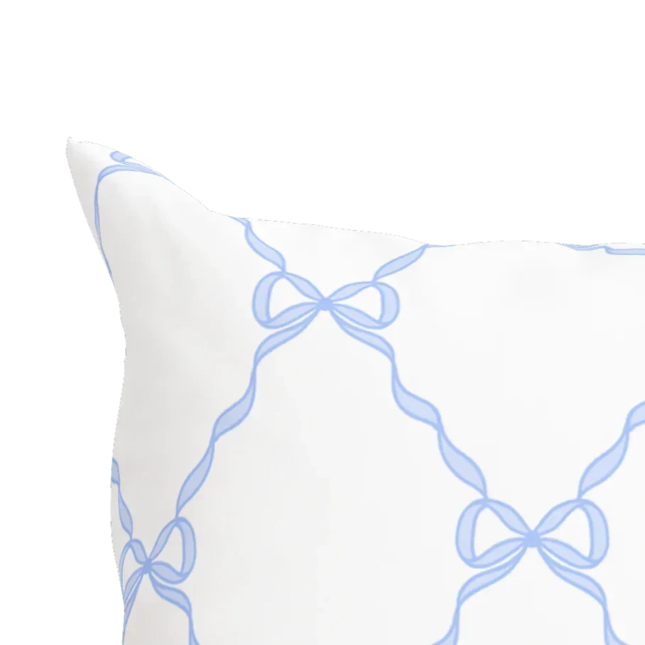 Blue Bow Pillow in Windsor - The Mayfair Hall