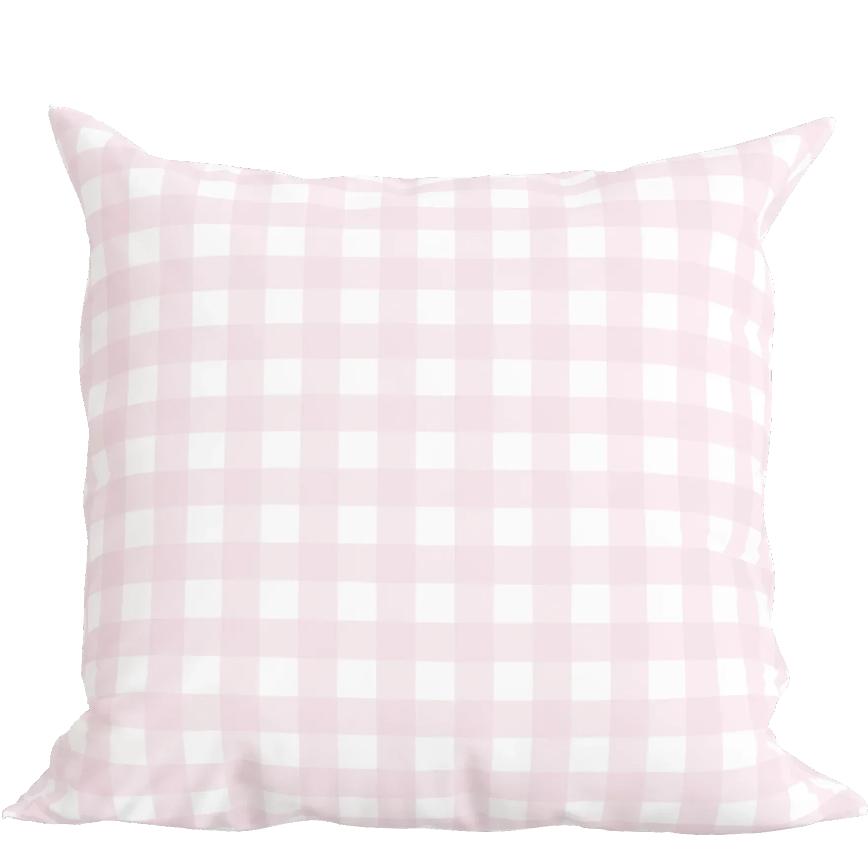 Classic Pink Check Pillow - The Mayfair Hall