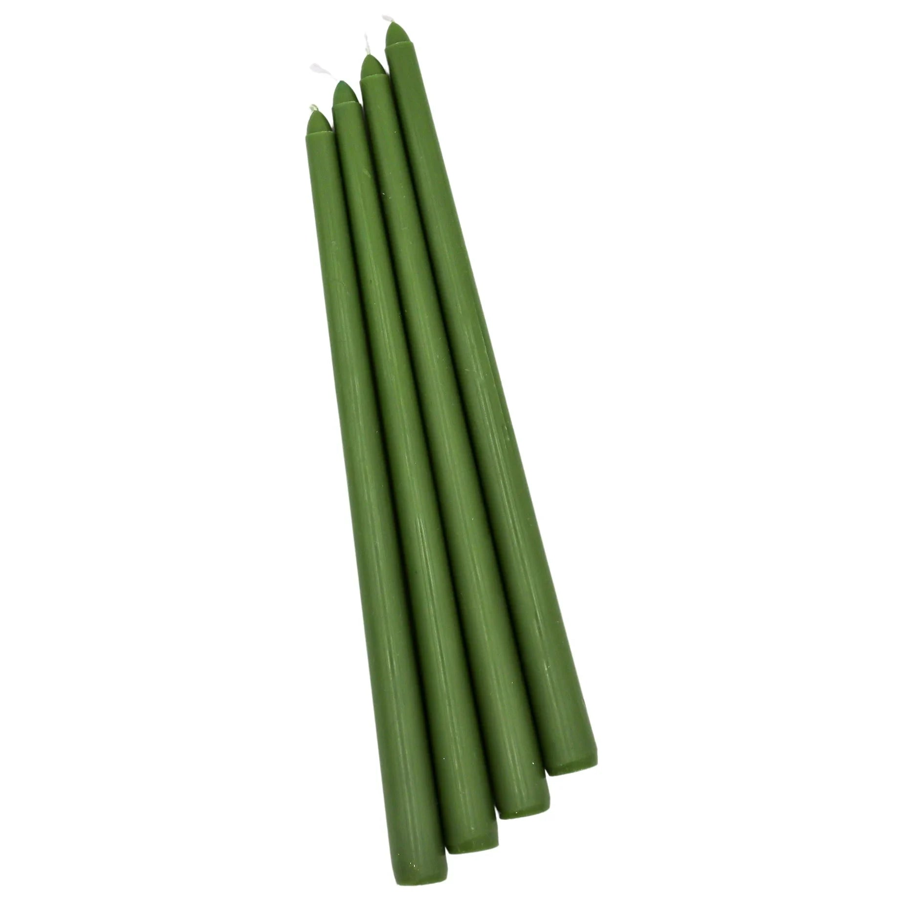 24 Extra Tall Pine Green Taper Candle - 6 Packs of 4