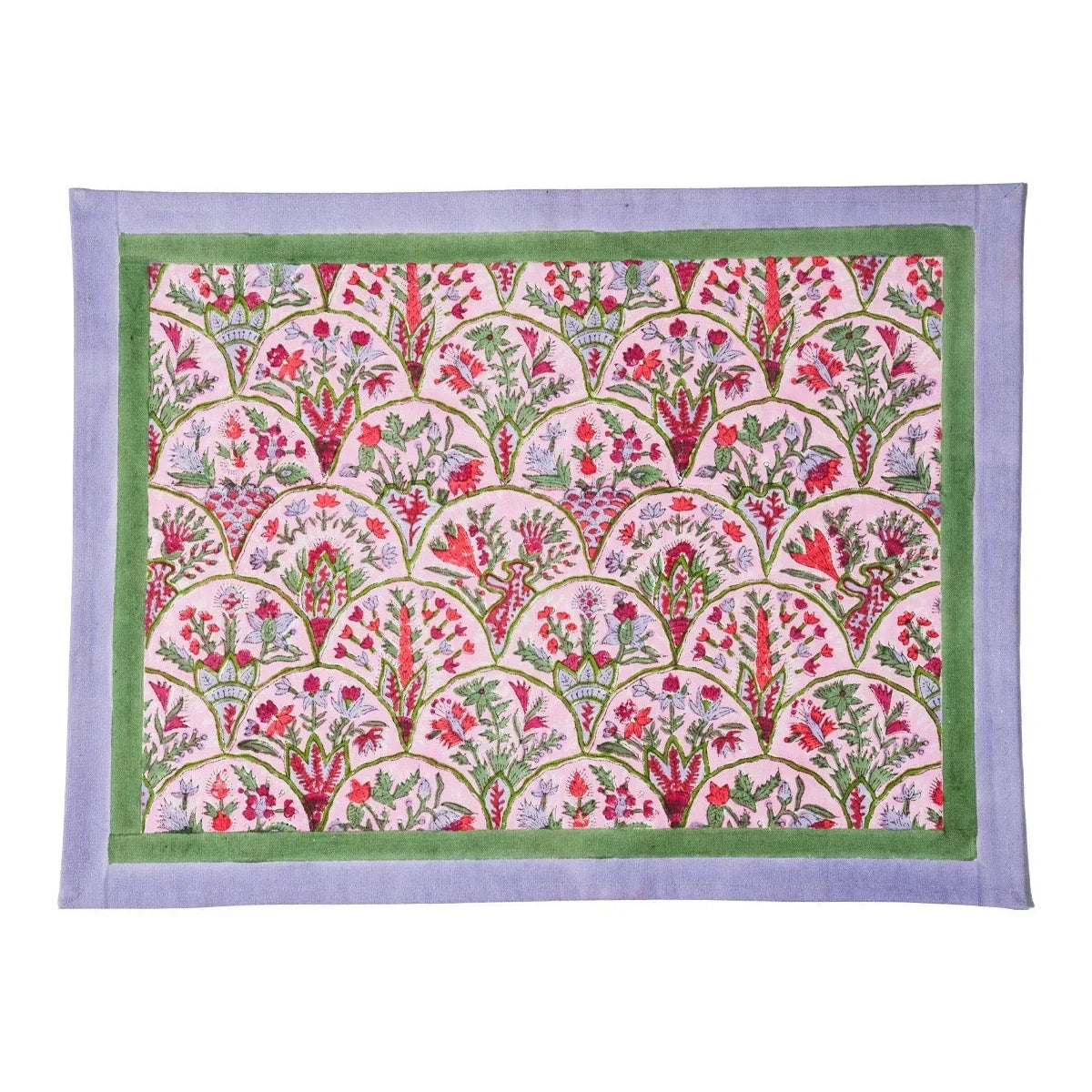 Pink Arch Blockprint Placemat - The Mayfair Hall