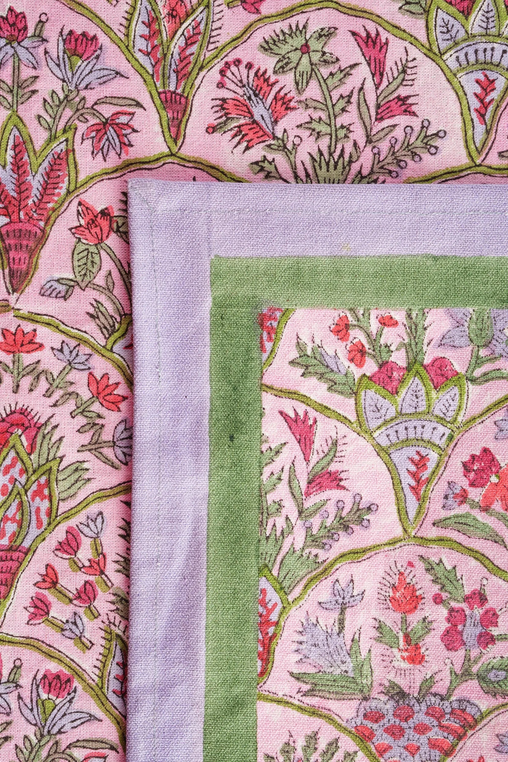 Pink Arch Blockprint Placemat - The Mayfair Hall