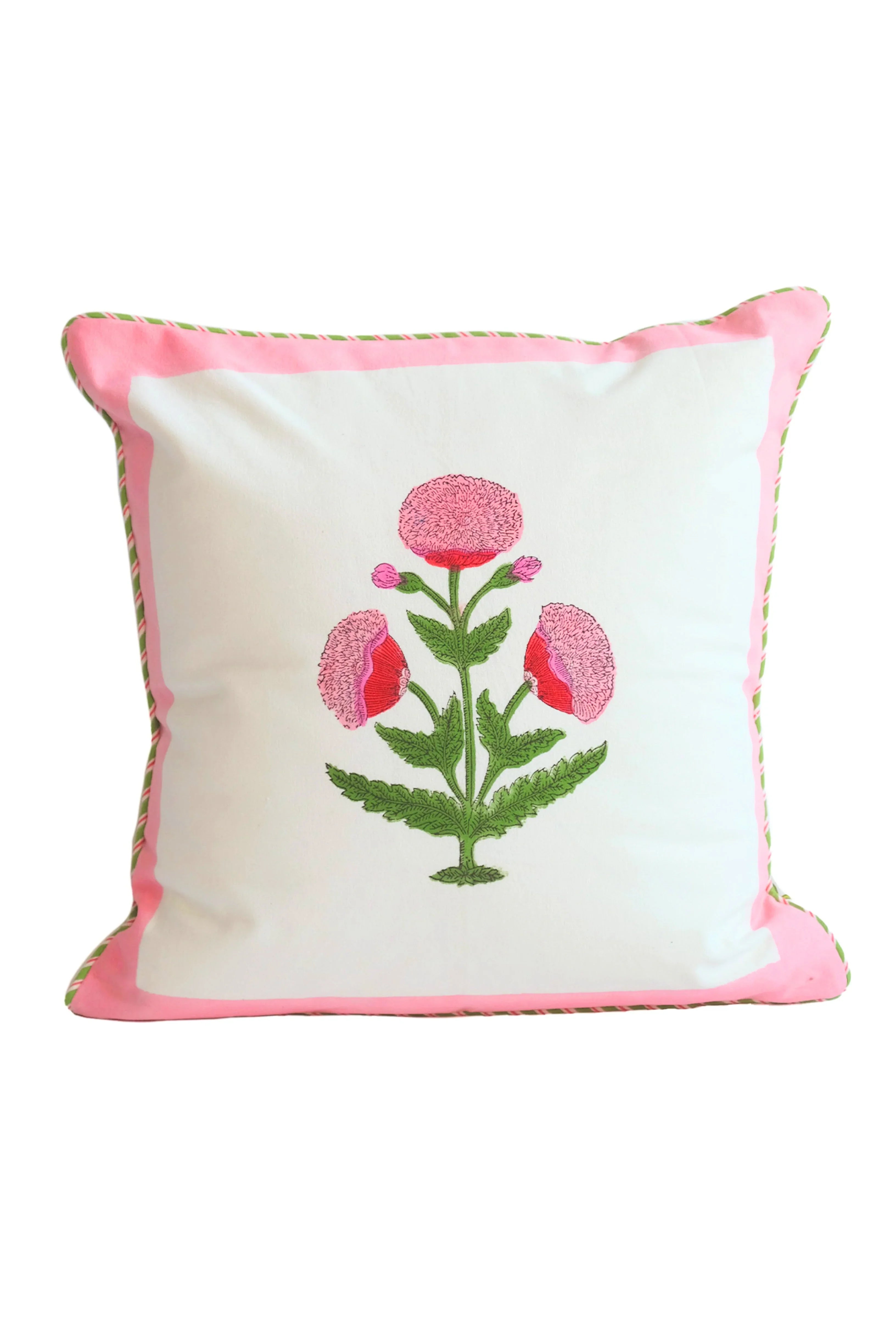 Pink Poppy Pillow - The Mayfair Hall