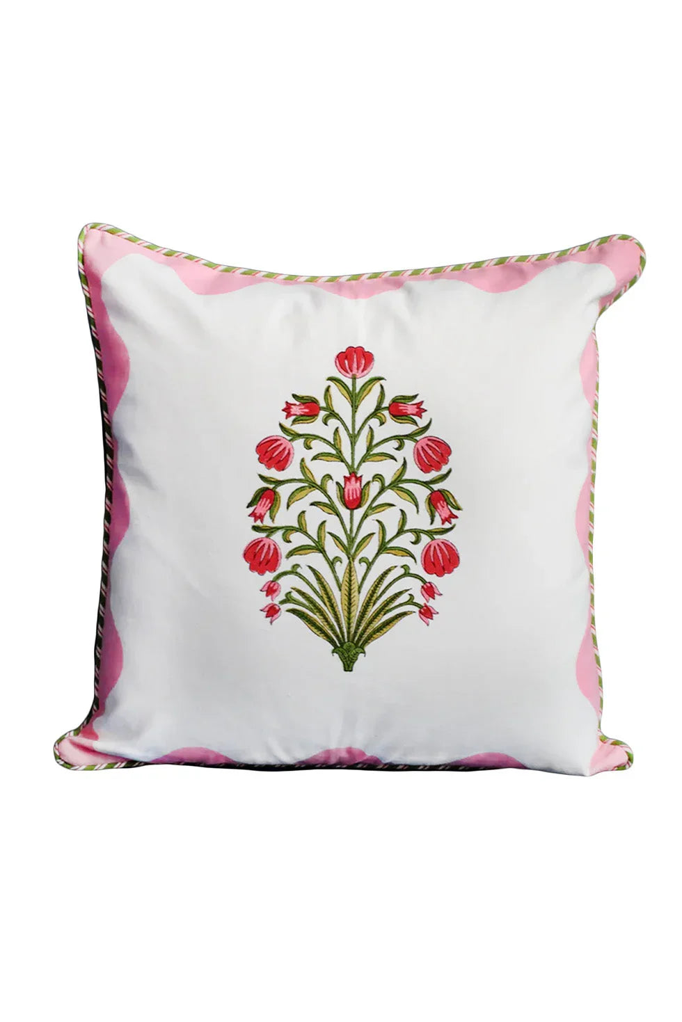 Pink Scallop Flora Pillow - The Mayfair Hall