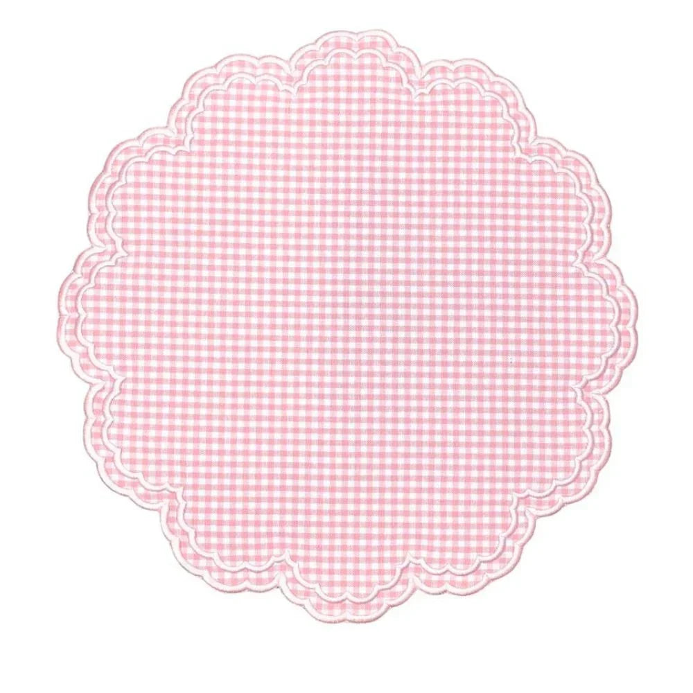 Bettina Placemat - Pink Gingham (Set of 4) - The Mayfair Hall
