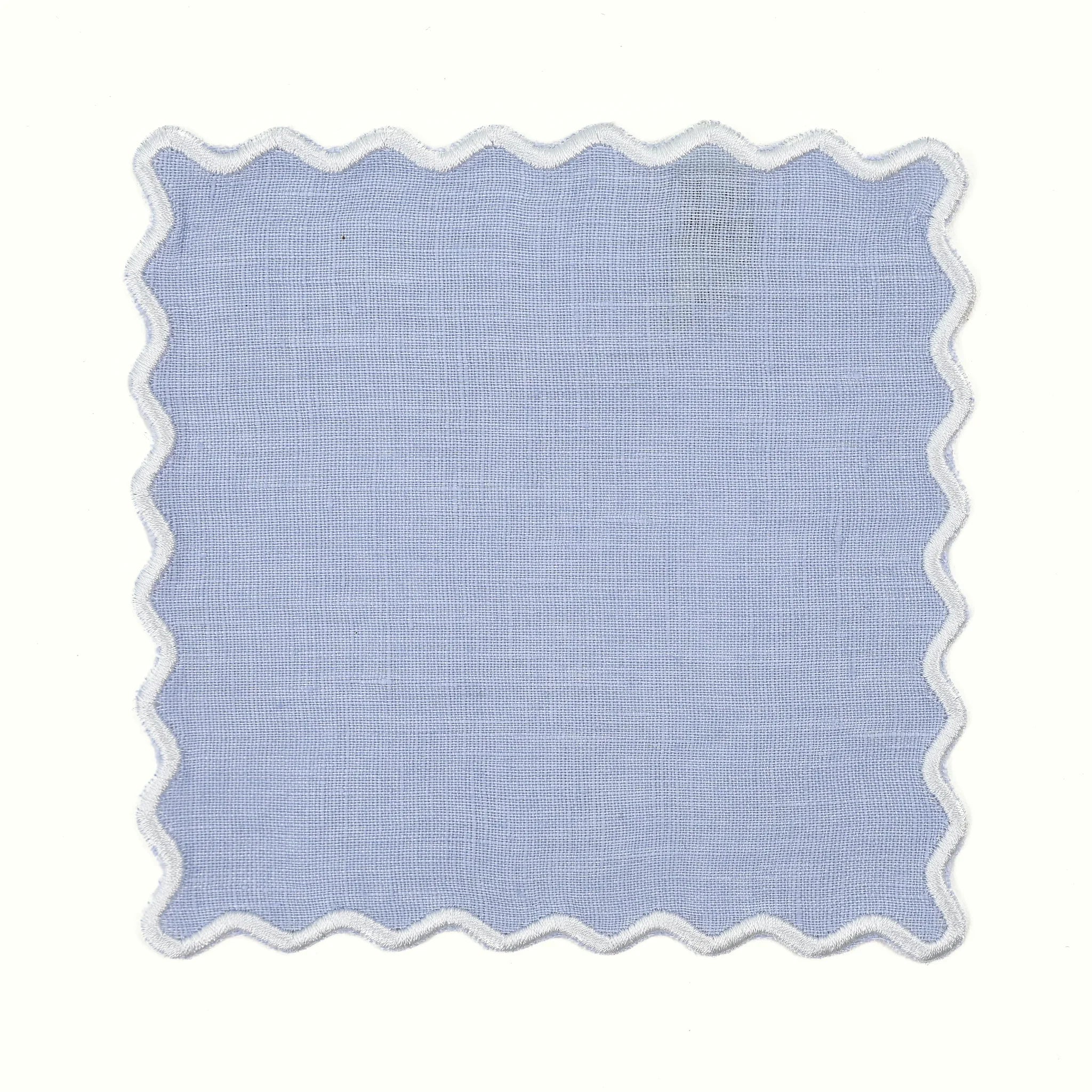 The Vivienne Square Cocktail Napkins - Powder Blue - The Mayfair Hall