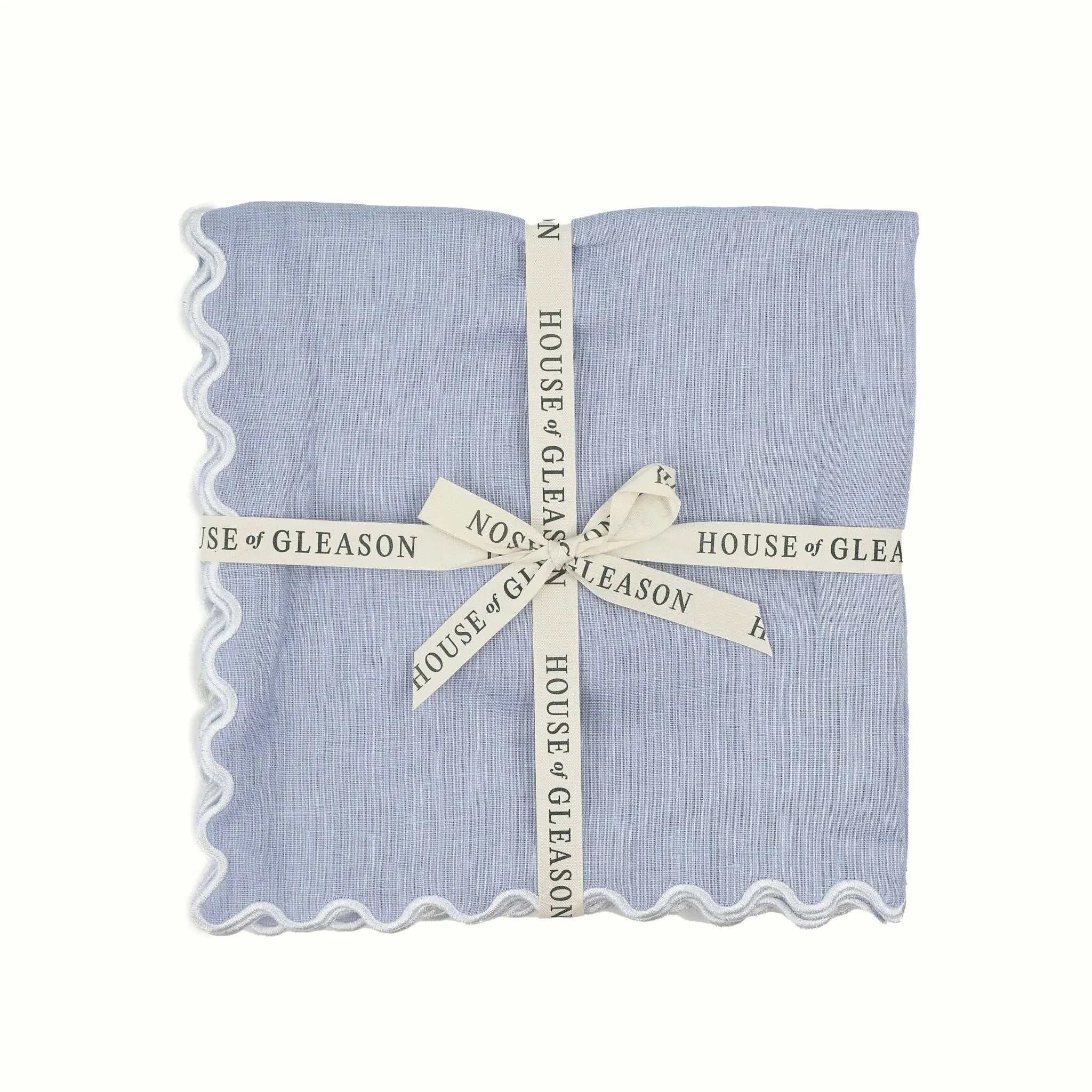 The Vivienne Dinner Napkins - Powder Blue - The Mayfair Hall