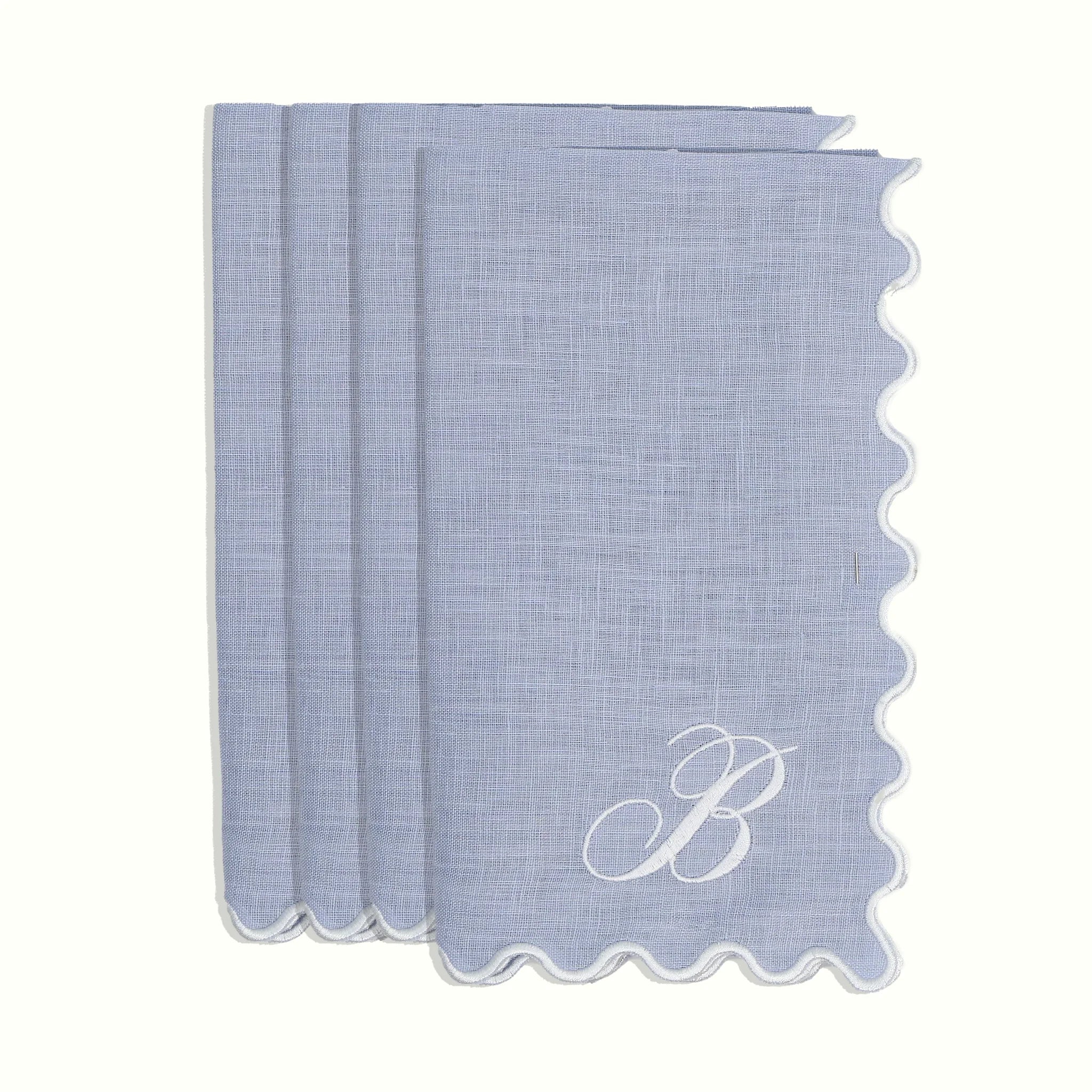The Vivienne Dinner Napkins - Powder Blue - The Mayfair Hall