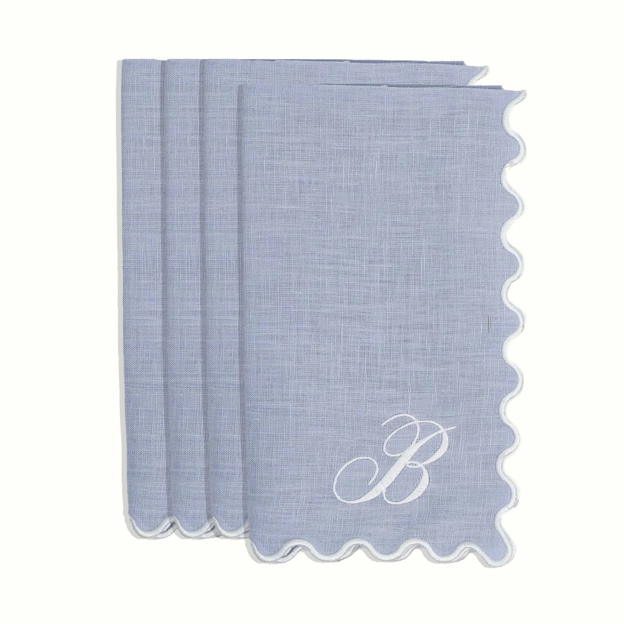 The Vivienne Dinner Napkins - Powder Blue - The Mayfair Hall