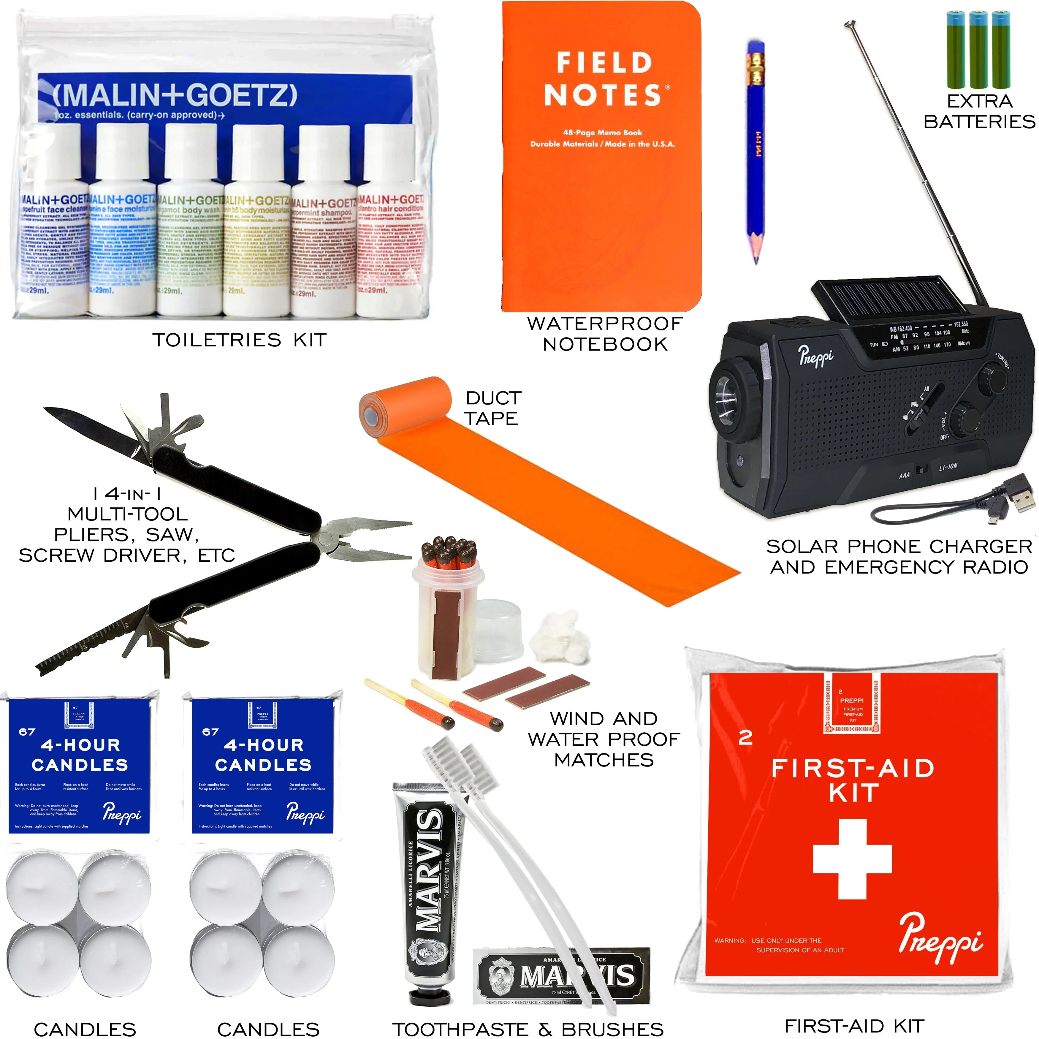 Preppi | The Prepster | Two-Person | 3-Day Emergency Kit Bag - The Mayfair Hall