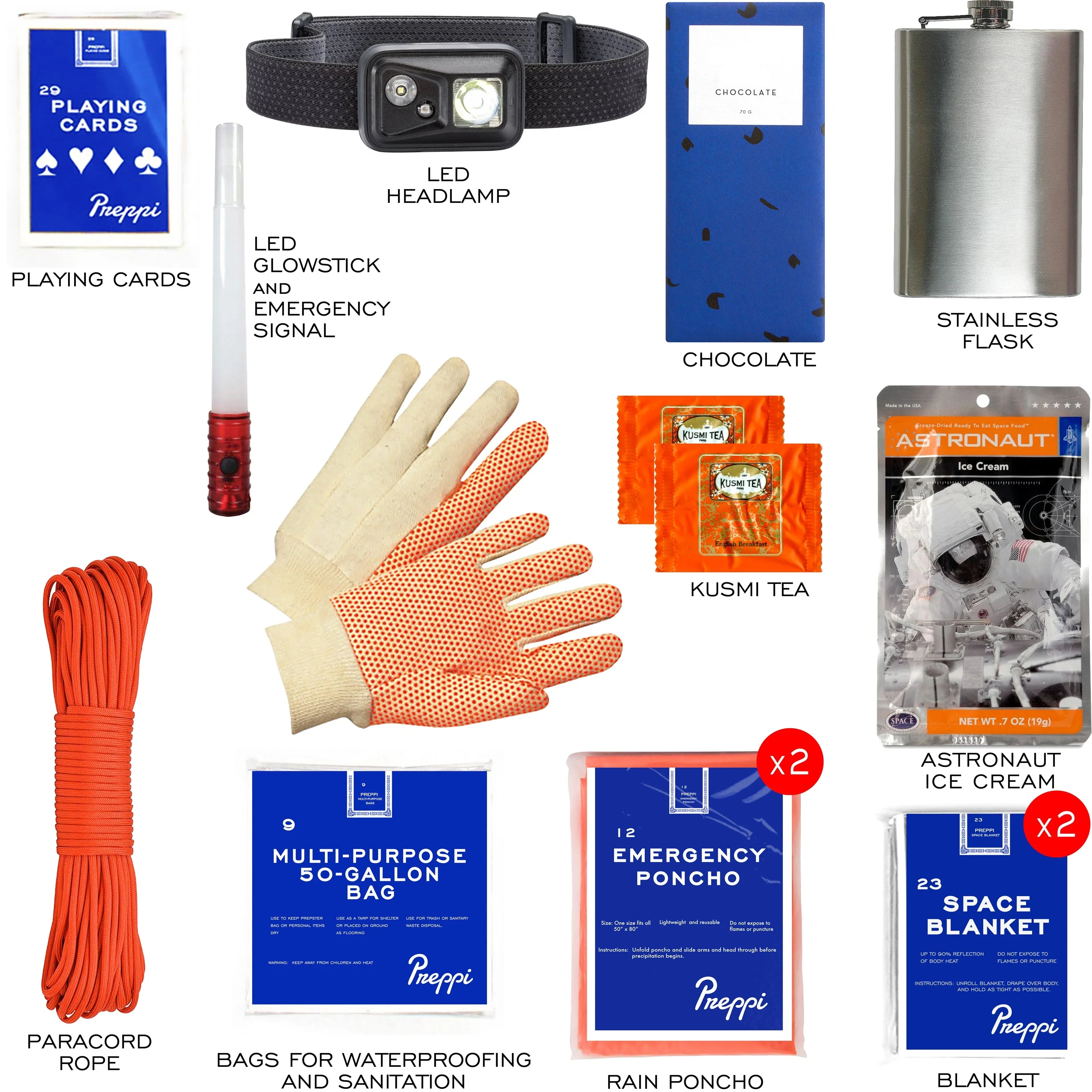 Preppi | The Prepster | Two-Person | 3-Day Emergency Kit Bag - The Mayfair Hall