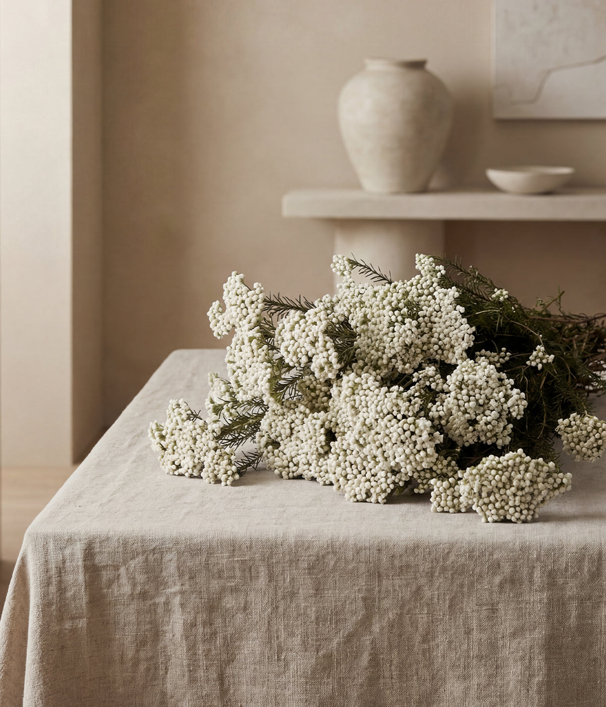 Preserved White Rice Flower