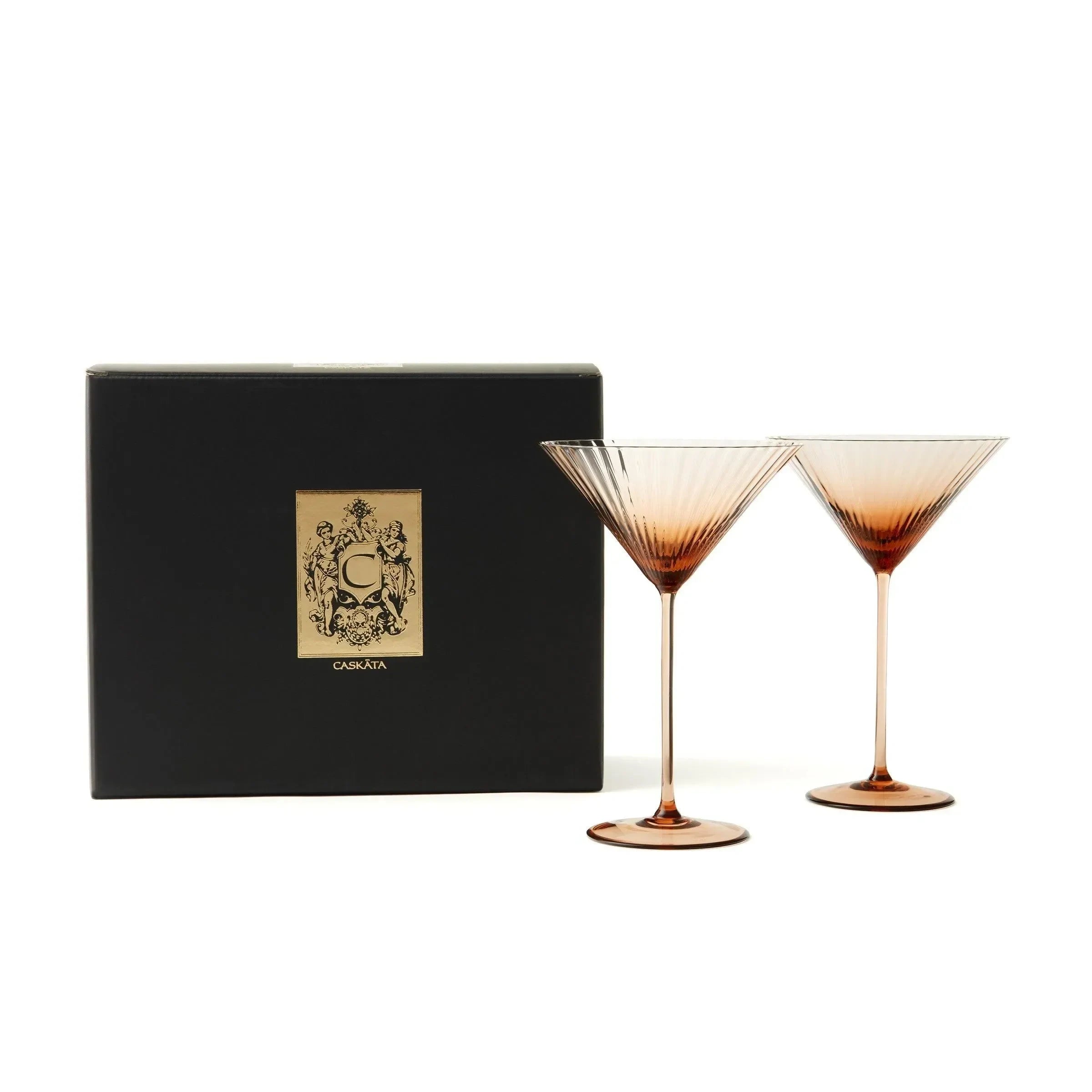 Quinn Crystal Martini Glasses (Set of 2) - The Mayfair Hall