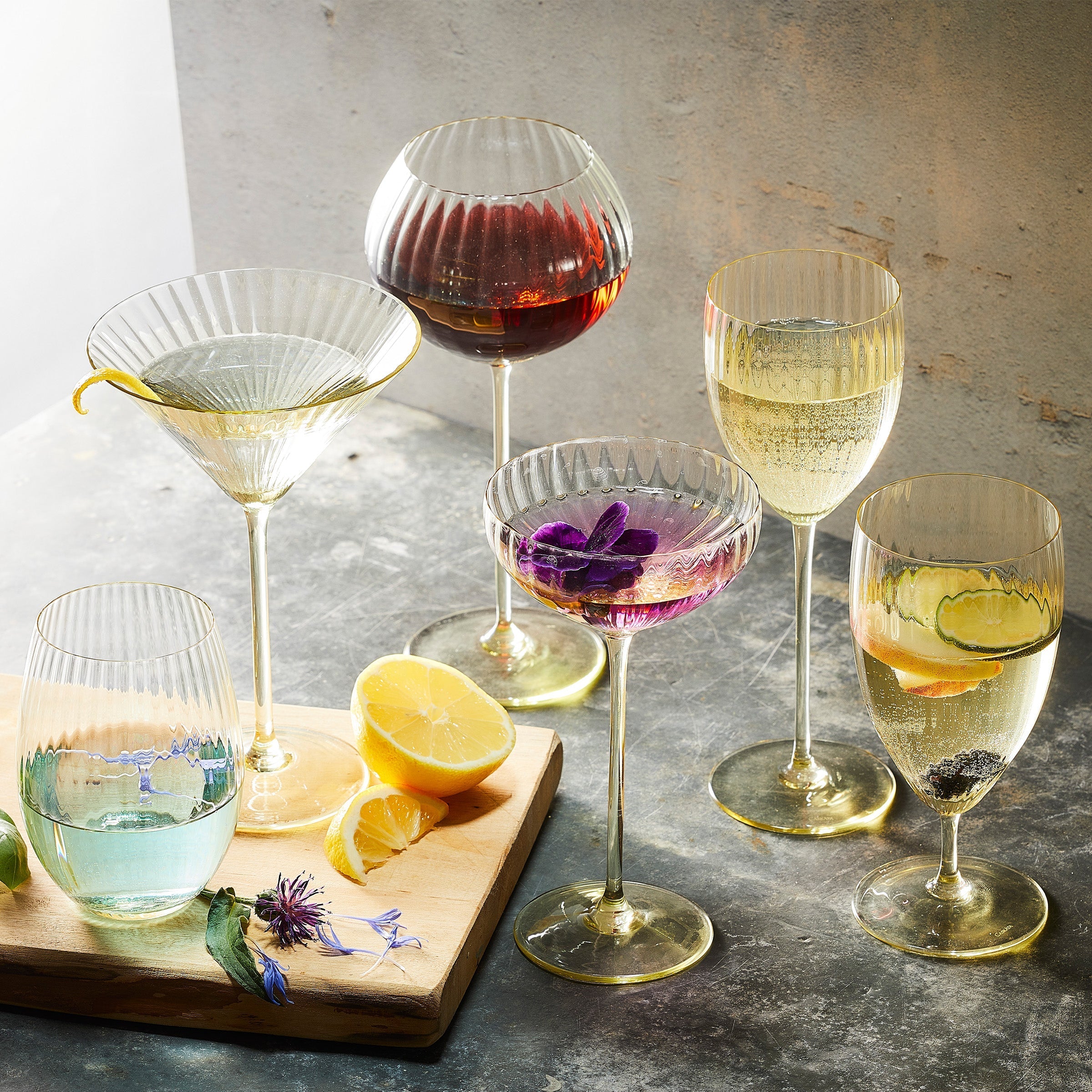 Quinn White Wine Glasses, Set of 2