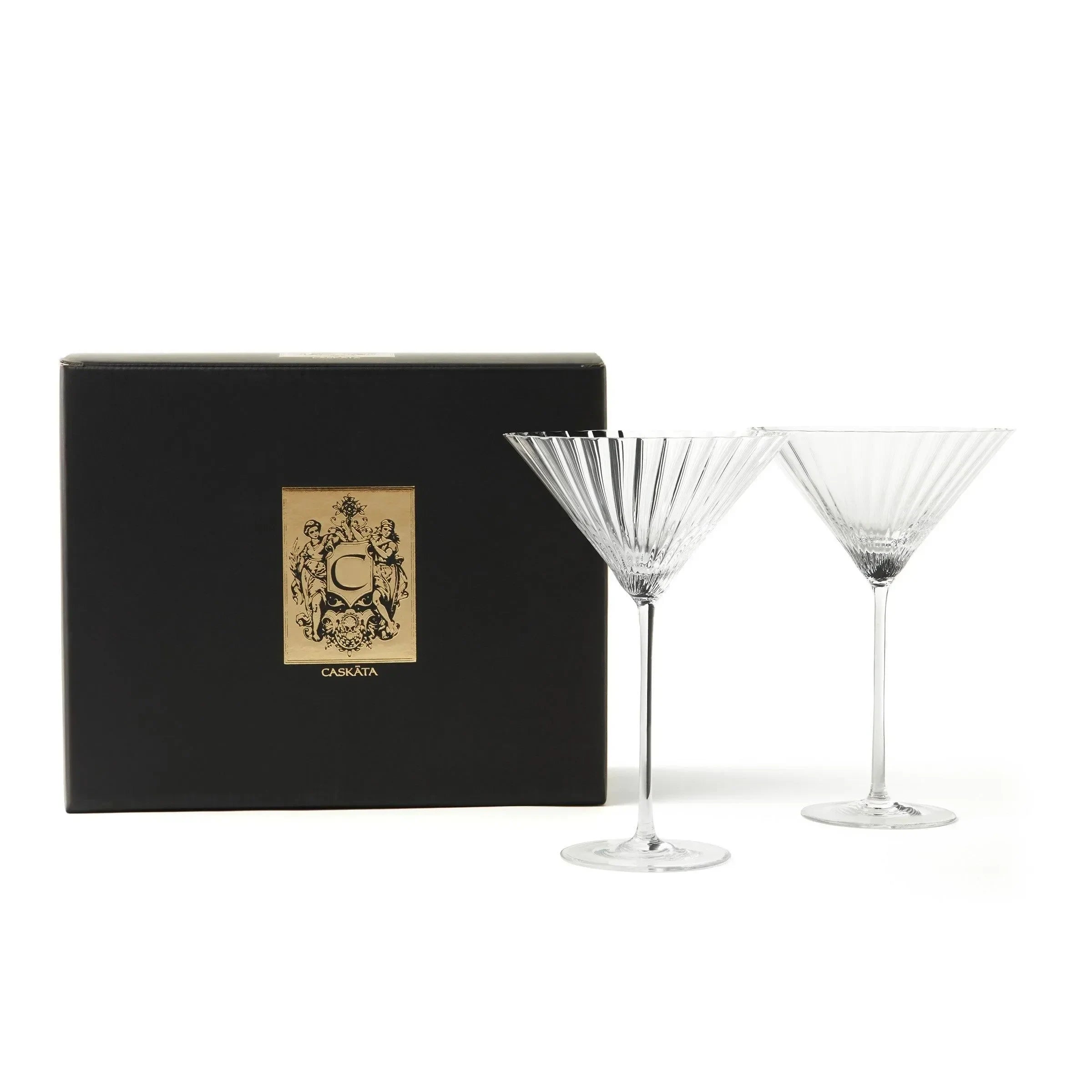 Quinn Crystal Martini Glasses (Set of 2) - The Mayfair Hall