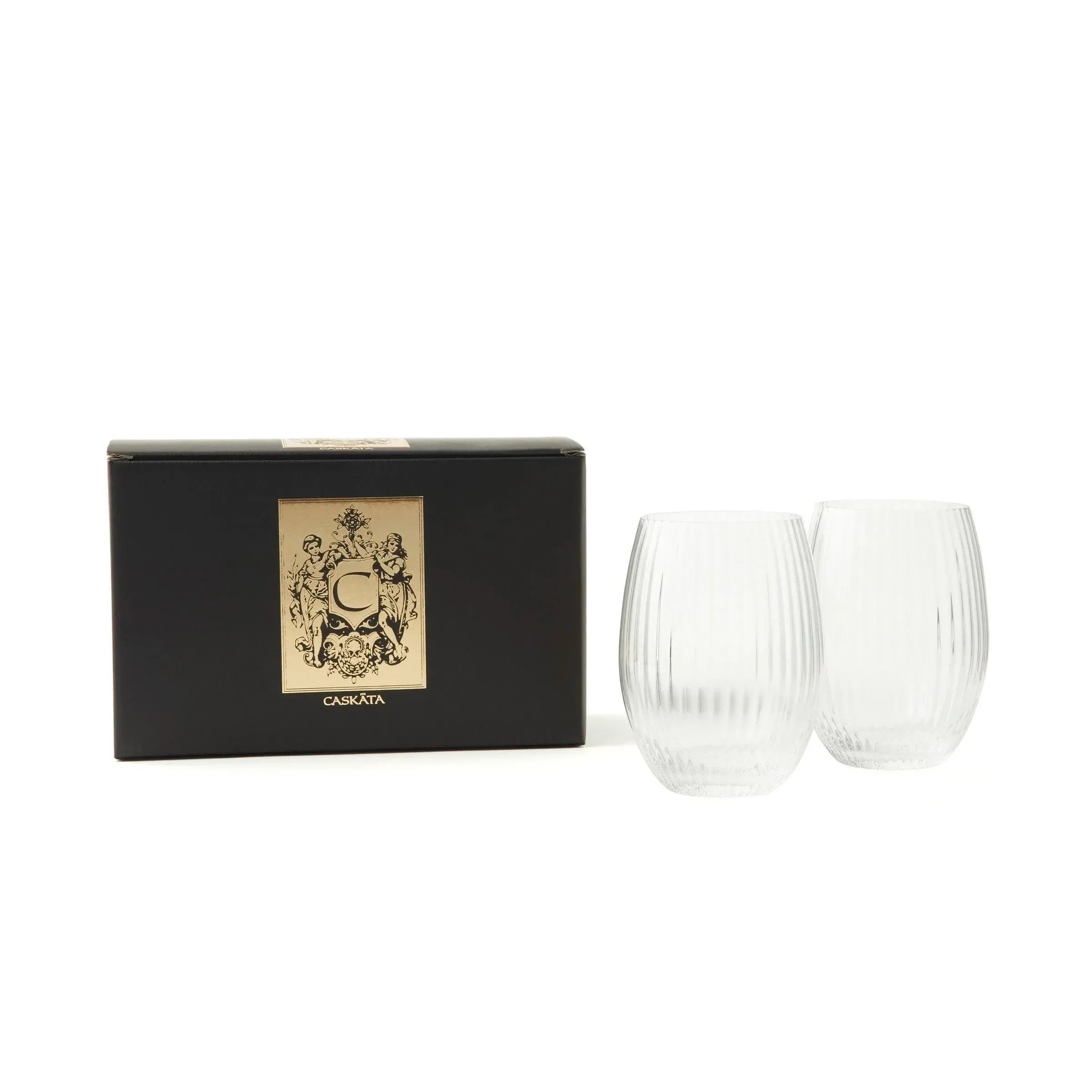 Quinn Crystal Tumblers 18 Oz. (Set of 2) - The Mayfair Hall