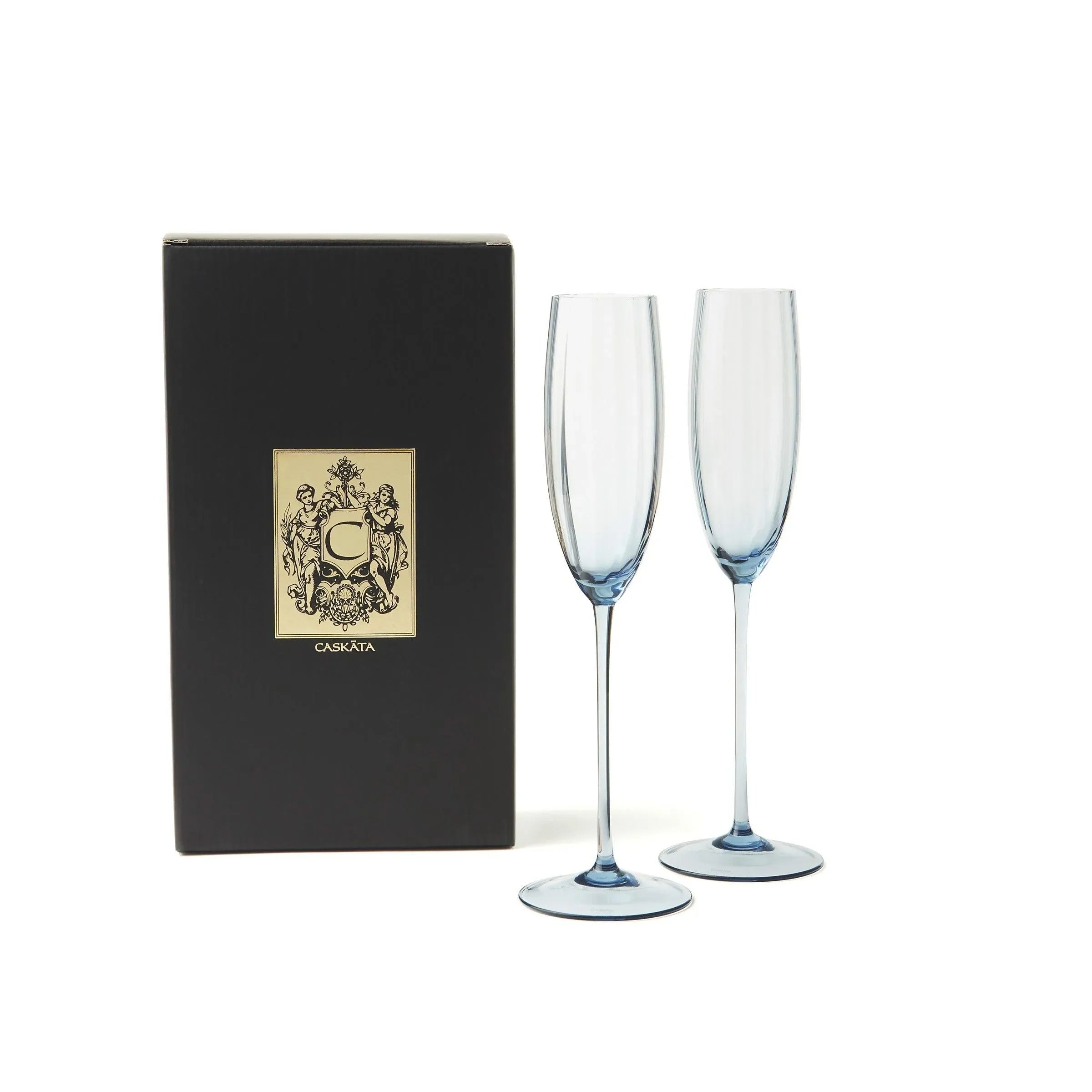 Quinn Champagne Flutes 7 Oz. (Set of 2) - The Mayfair Hall