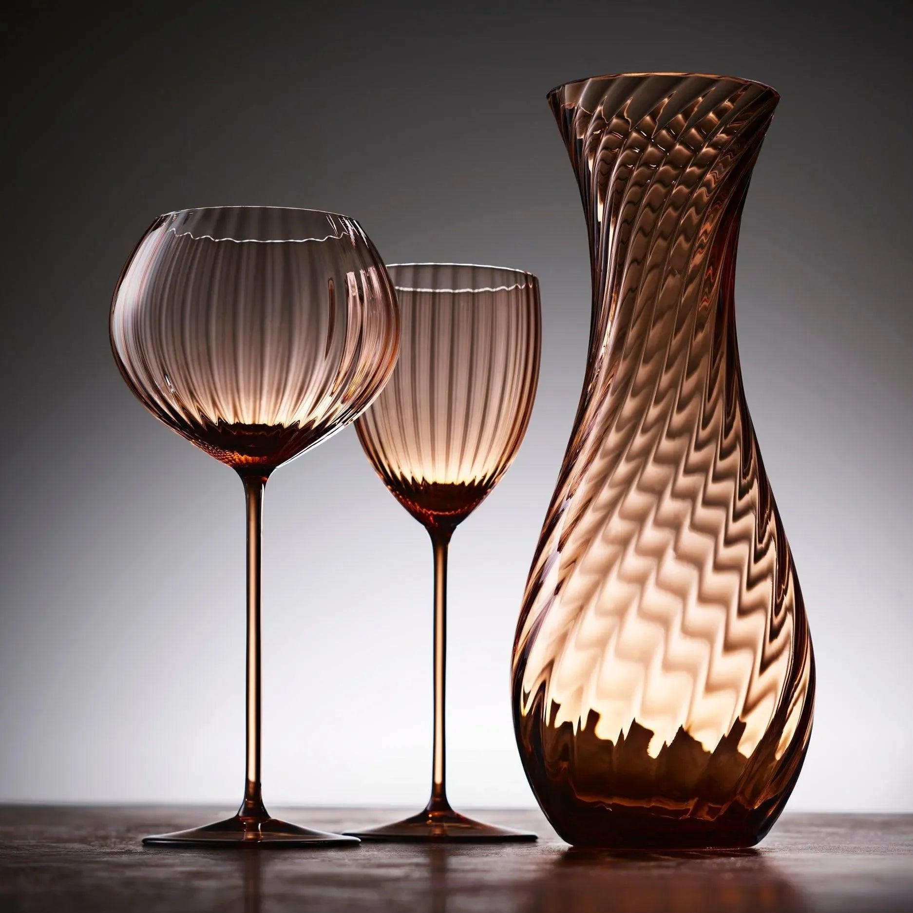 Quinn Carafe with Swirled Pattern 40 Oz. - The Mayfair Hall