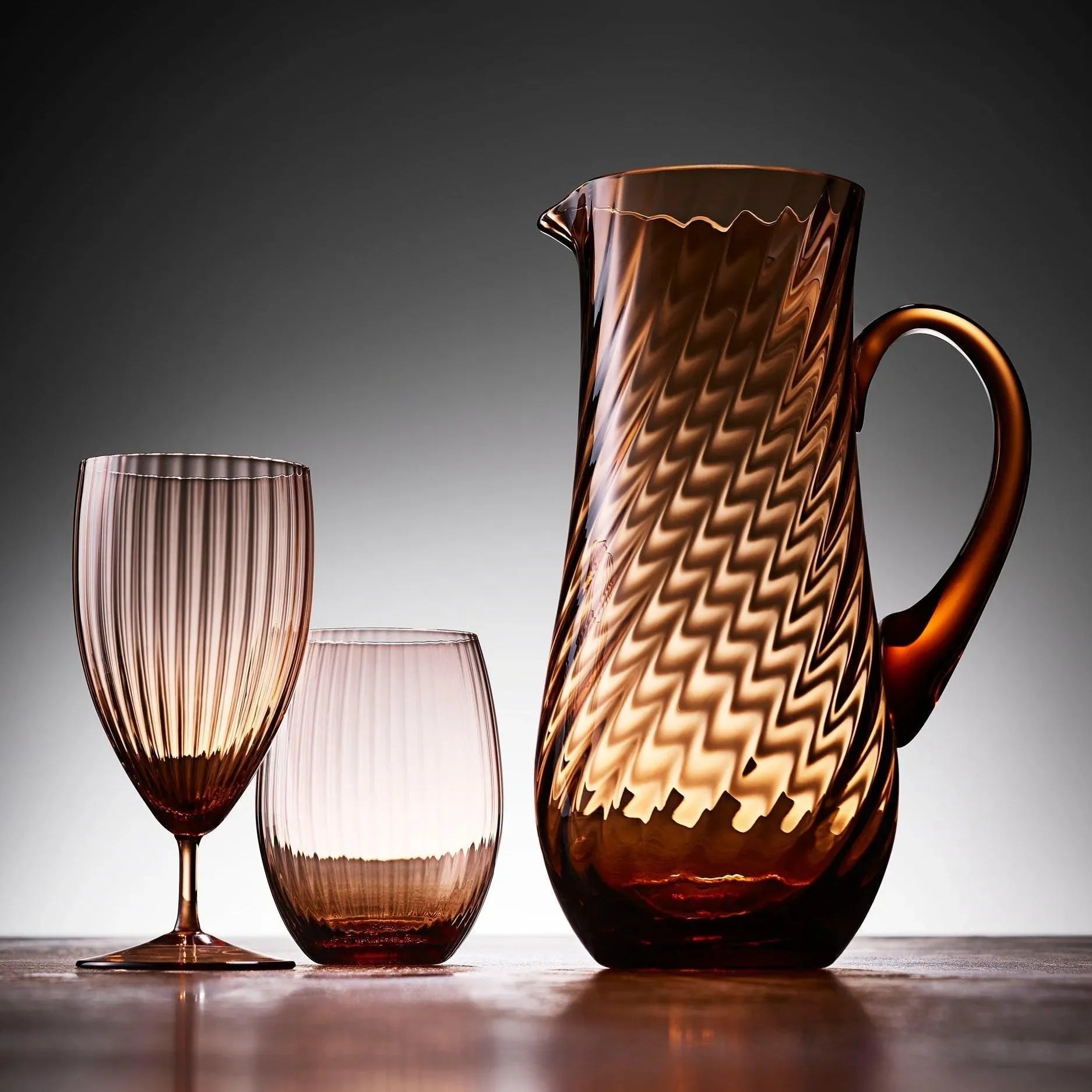 Quinn Pitcher with Swirled Pattern 60 Oz. - The Mayfair Hall