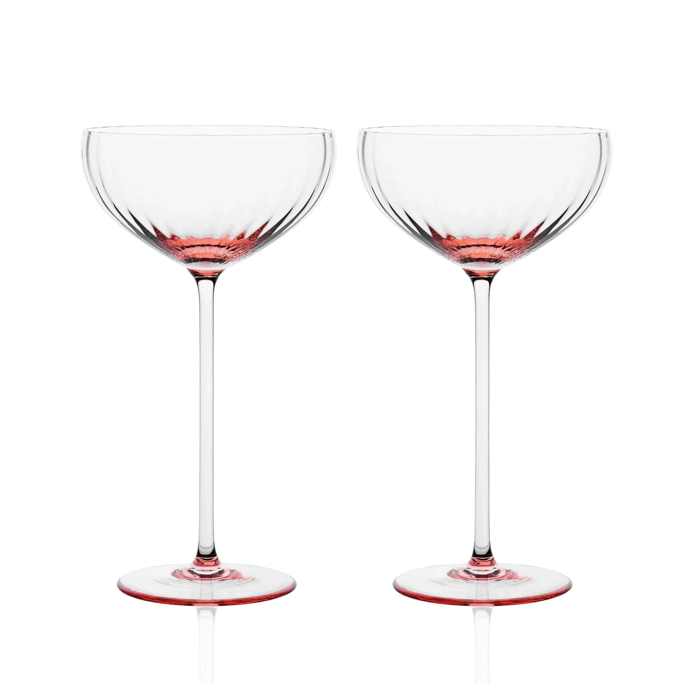 Quinn Coupe Glasses 8 Oz. (Set of 2) - The Mayfair Hall