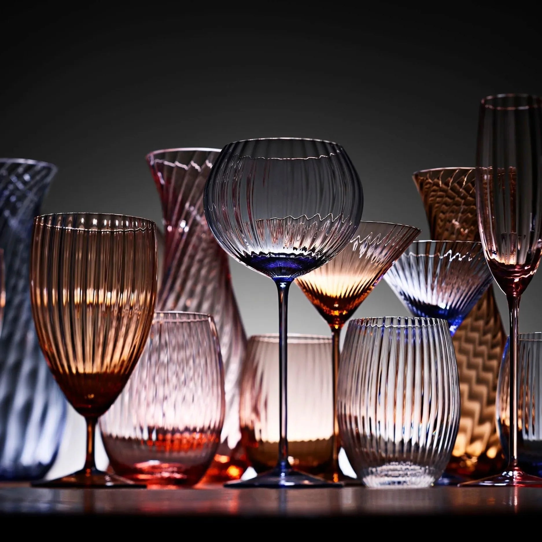 Quinn Crystal Martini Glasses (Set of 2) - The Mayfair Hall