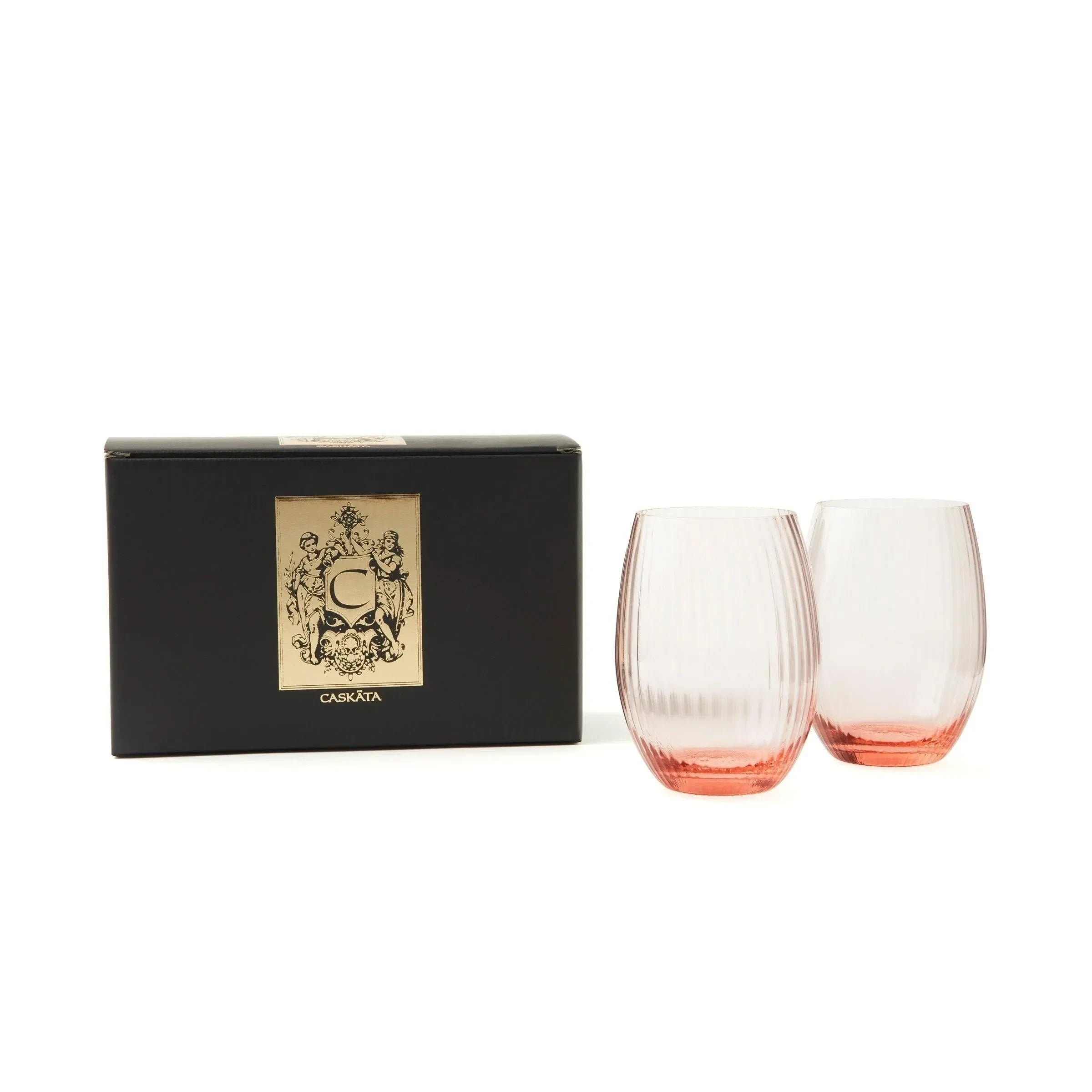 Quinn Crystal Tumblers 18 Oz. (Set of 2) - The Mayfair Hall