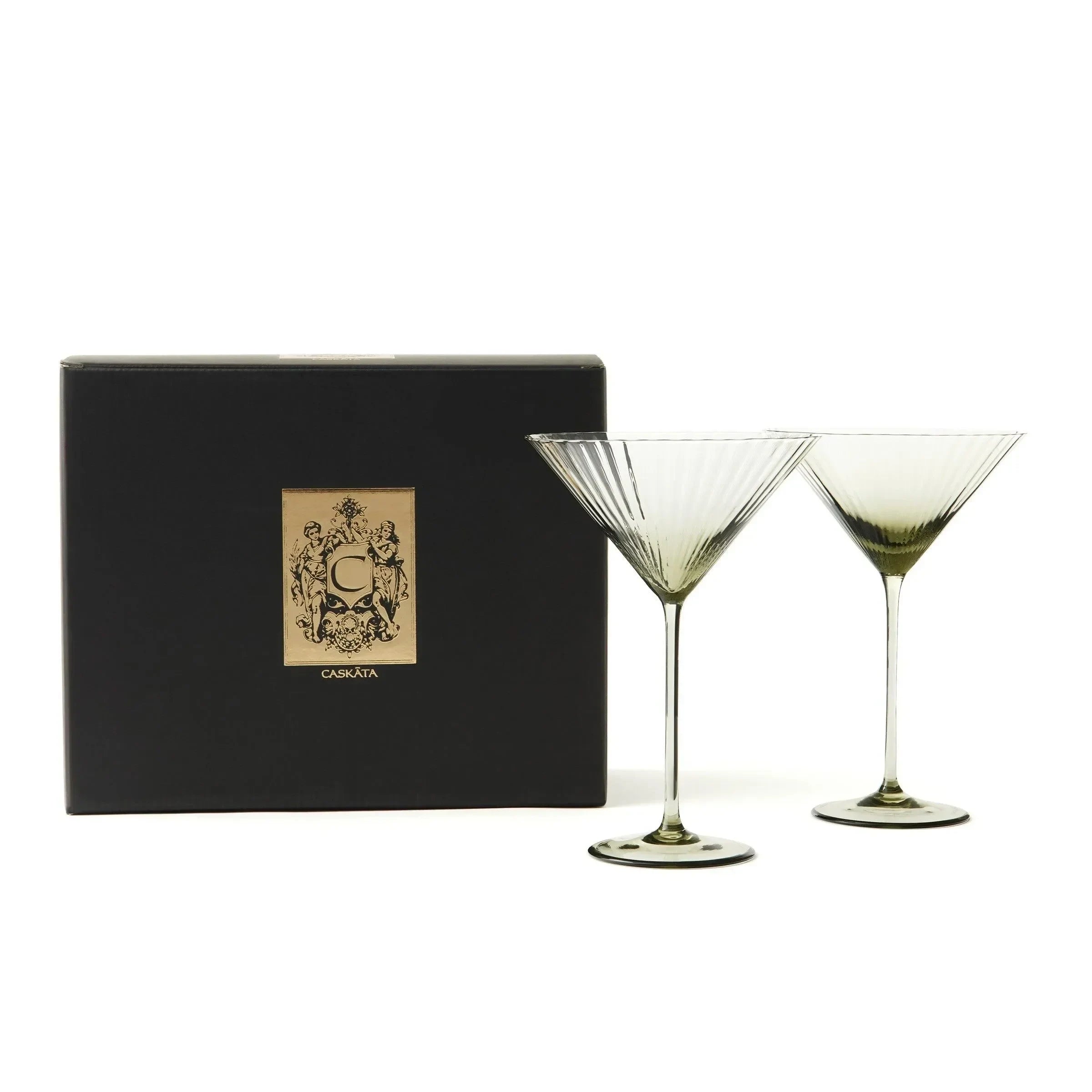Quinn Crystal Martini Glasses (Set of 2) - The Mayfair Hall