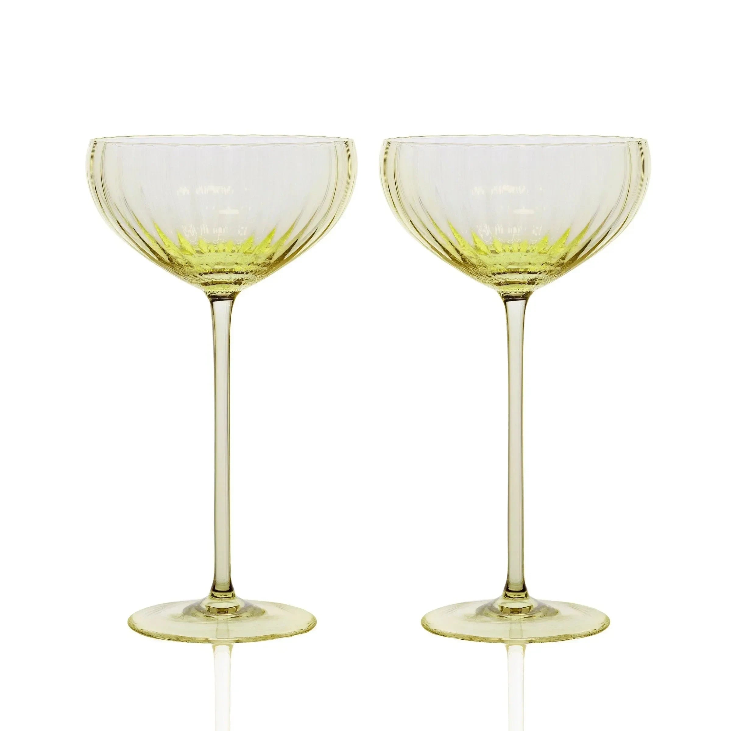 Quinn Coupe Glasses 8 Oz. (Set of 2) - The Mayfair Hall