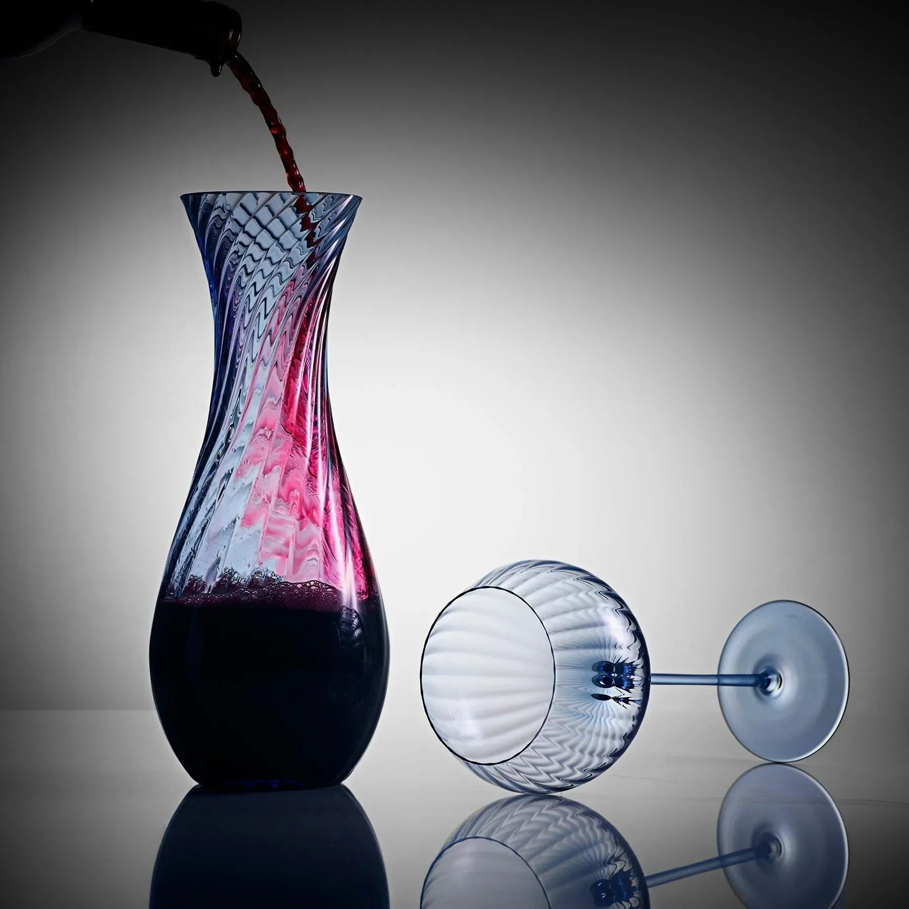 Quinn Carafe with Swirled Pattern 40 Oz. - The Mayfair Hall