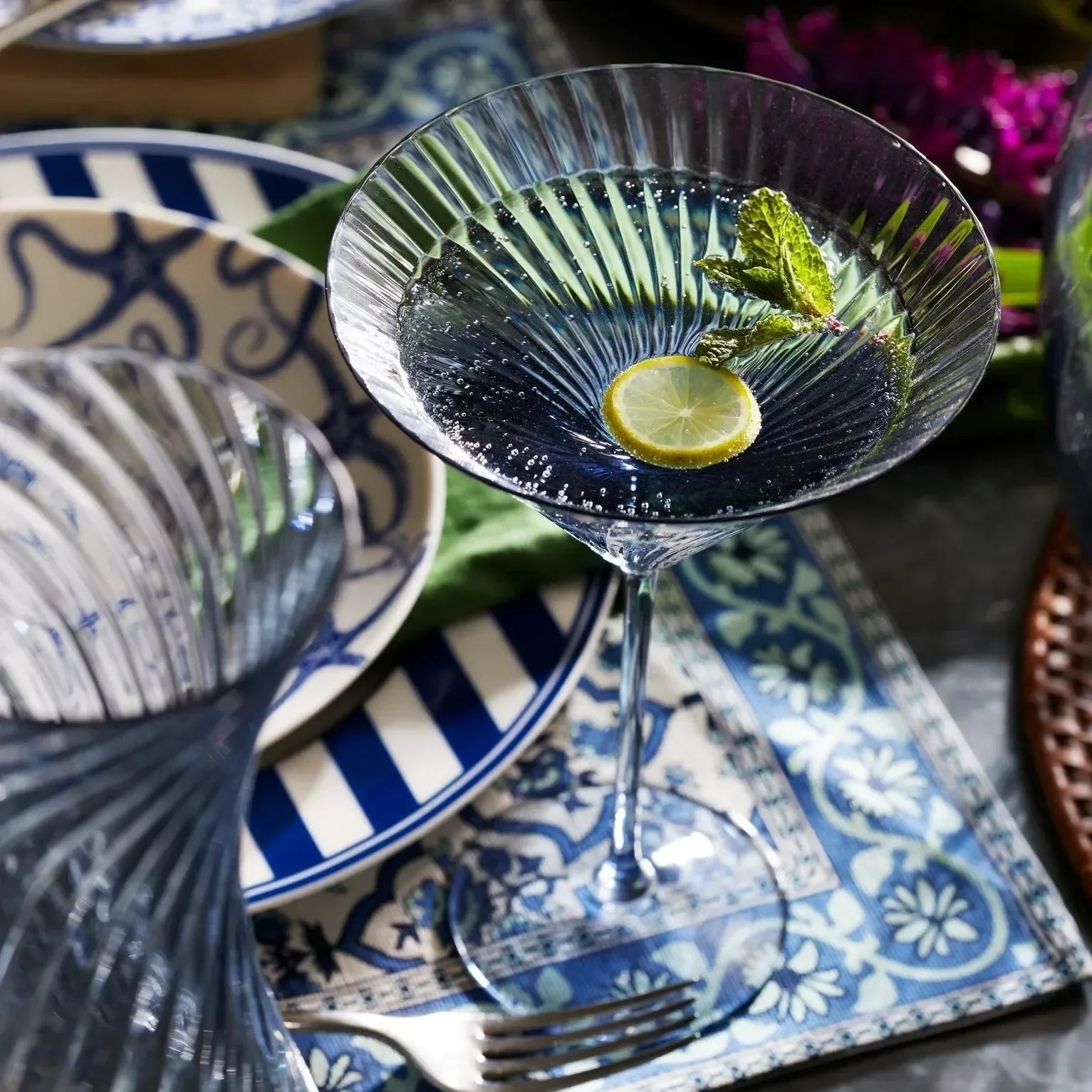 Quinn Martini Glasses 8 Oz. (Set of 2) - The Mayfair Hall