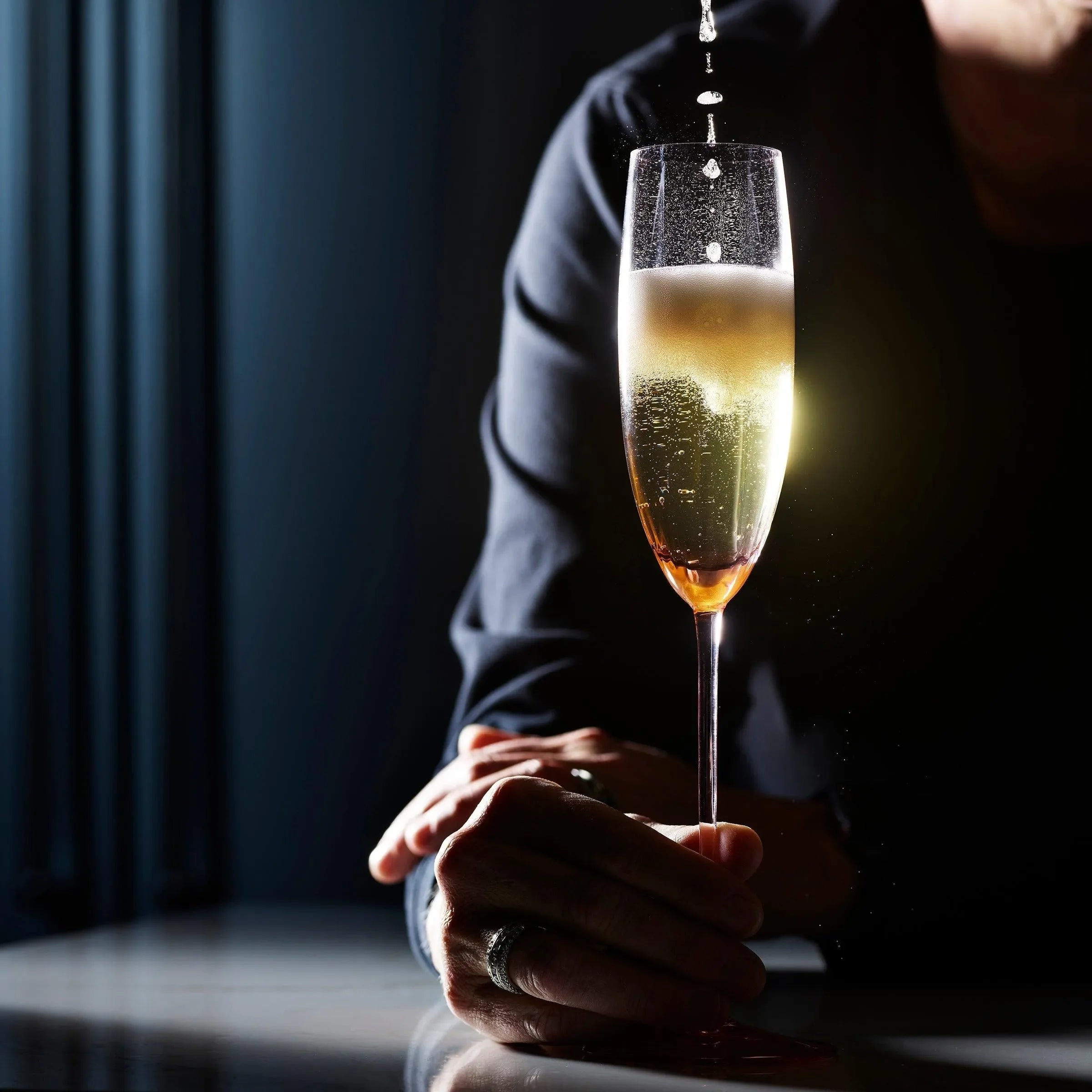 Quinn Champagne Flutes 7 Oz. (Set of 2) - The Mayfair Hall