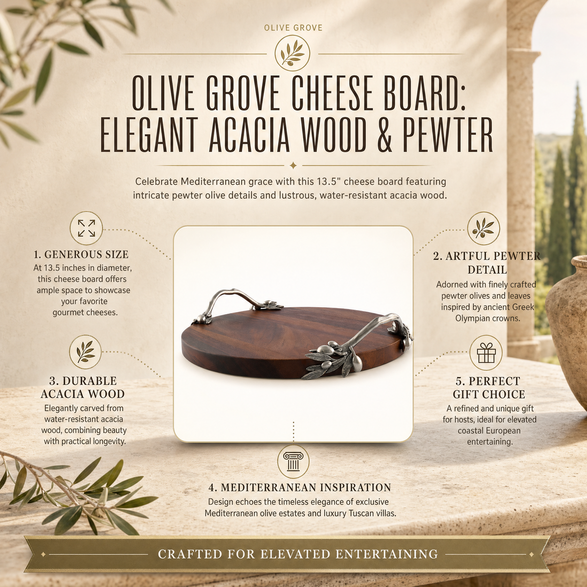 Olive Grove Cheese Board