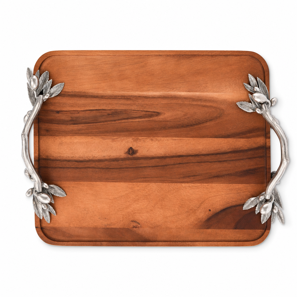 Olive Serving Tray Acacia-Rectangular