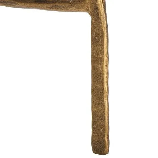 Quyn Metal Candleholder in Brass - The Mayfair Hall
