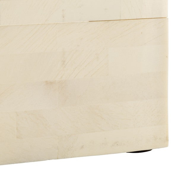 Sabi Decorative Box in Antique Ivory and Faux Bone (Set of 2)