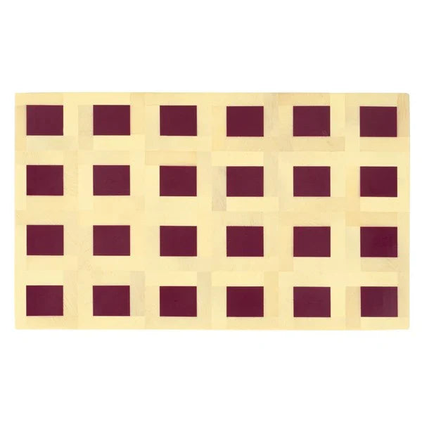 Sati Resin Decorative Box in Yellow and Burgundy (Set of 2)