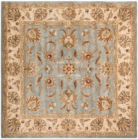 Royalty Wool Rug in Blue and Beige
