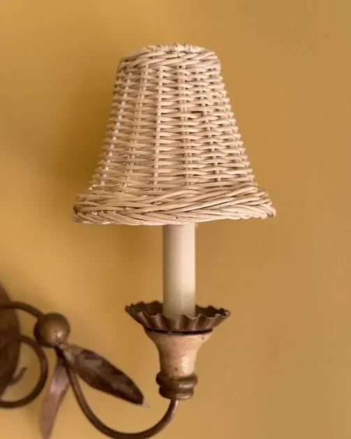 Sconce Rattan Lampshades (Empire in Ivory) - The Mayfair Hall