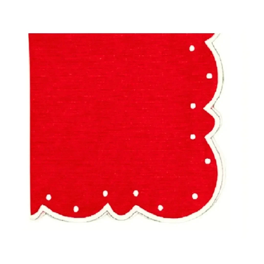 Ava Napkin - Red (Set of 4) - The Mayfair Hall