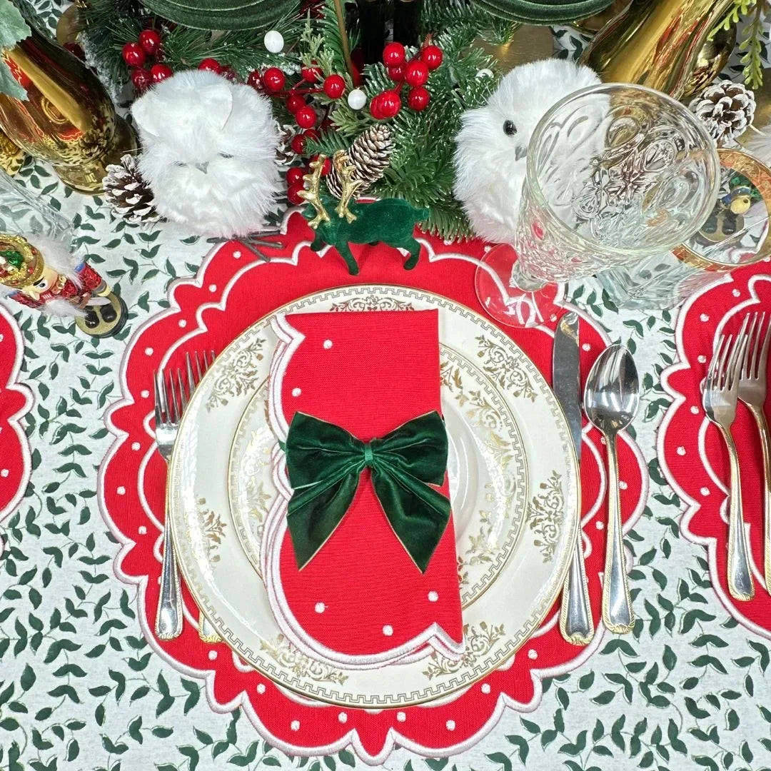 Ava Napkin - Red (Set of 4) - The Mayfair Hall