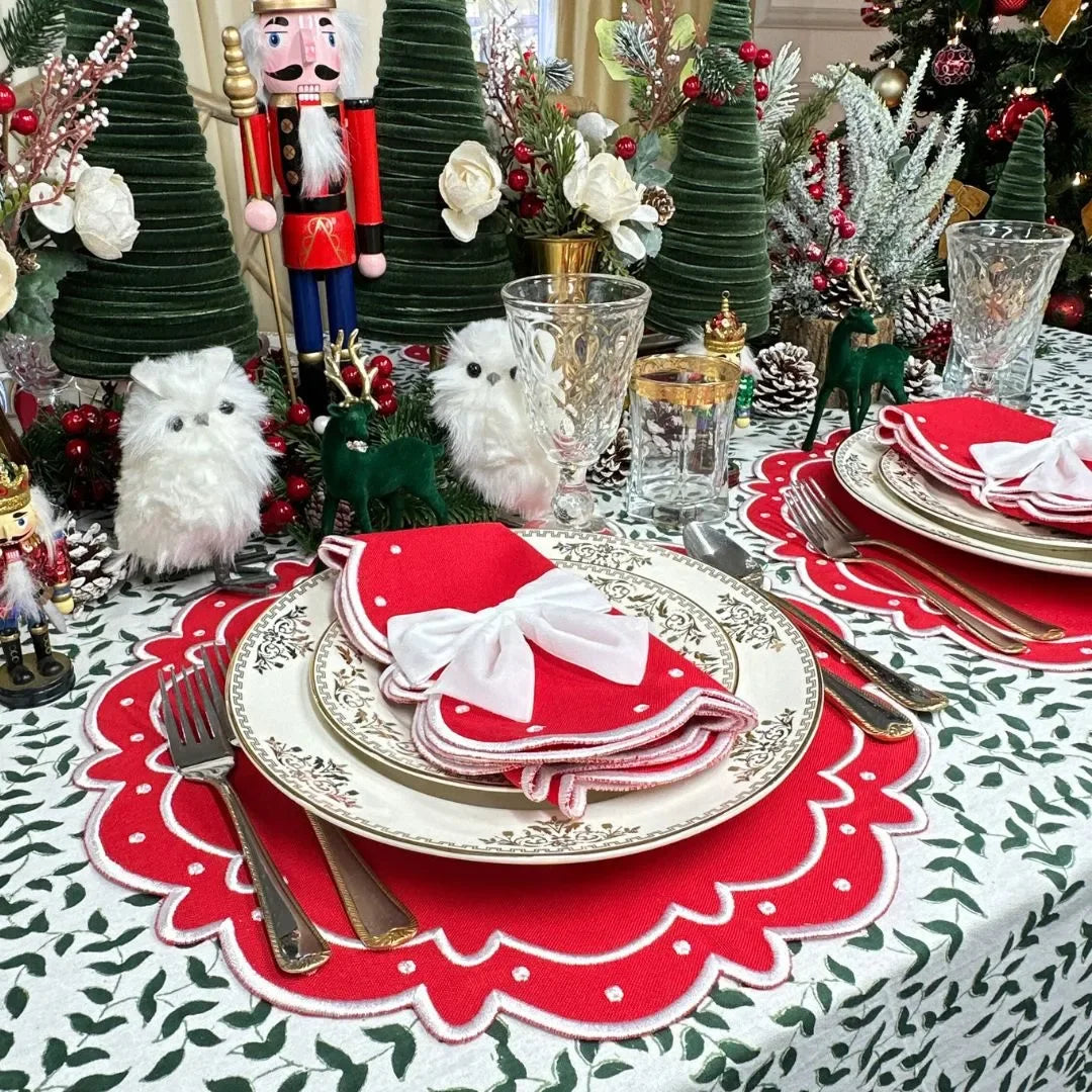Ava Napkin - Red (Set of 4) - The Mayfair Hall
