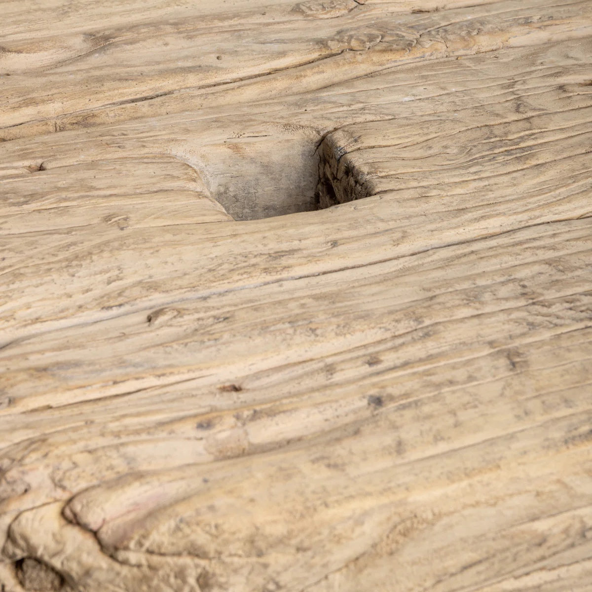 Round Elm Side Table