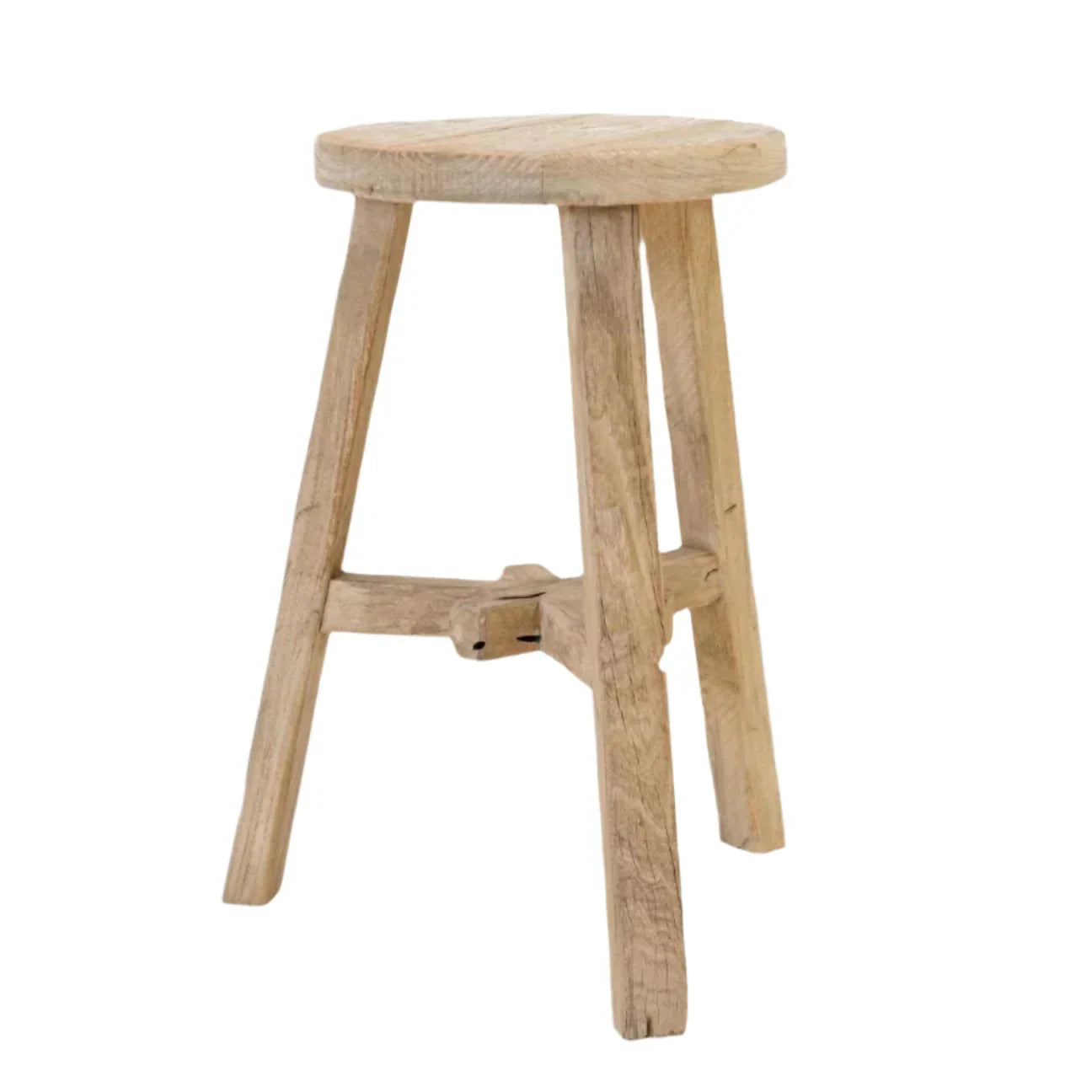 Round Elm Stool - The Mayfair Hall
