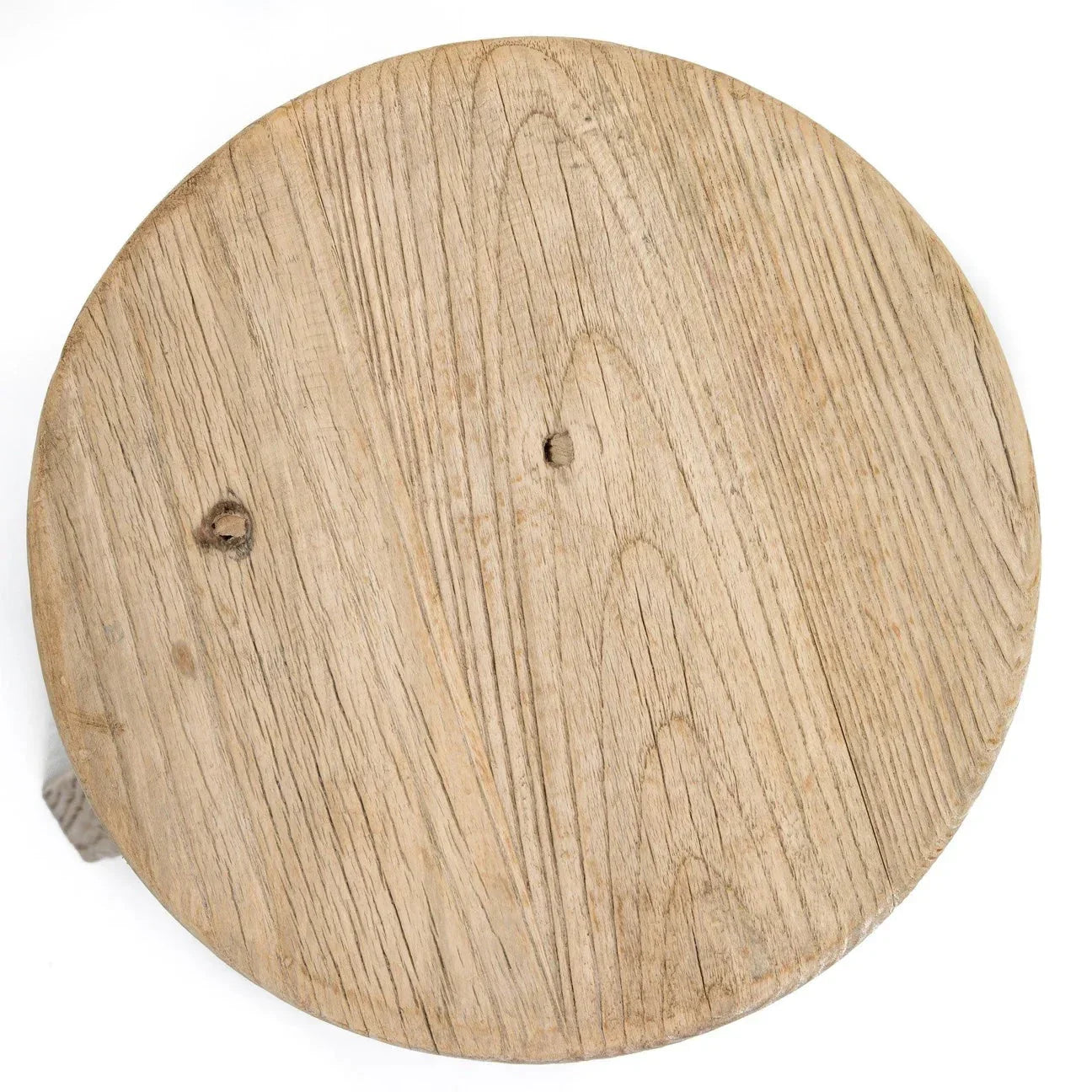 Round Elm Stool - The Mayfair Hall